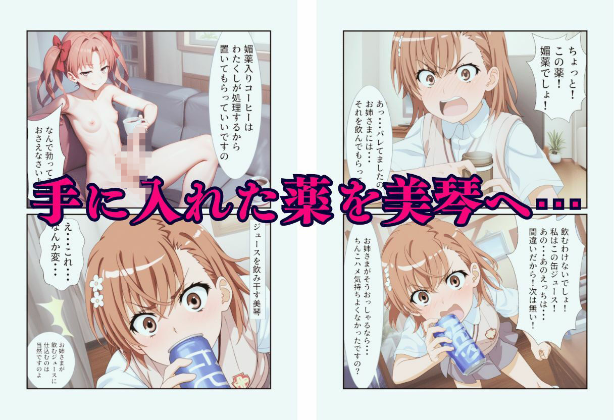 ふたなり黒子お姉さま快楽堕ち計画 サンプル8ページ目