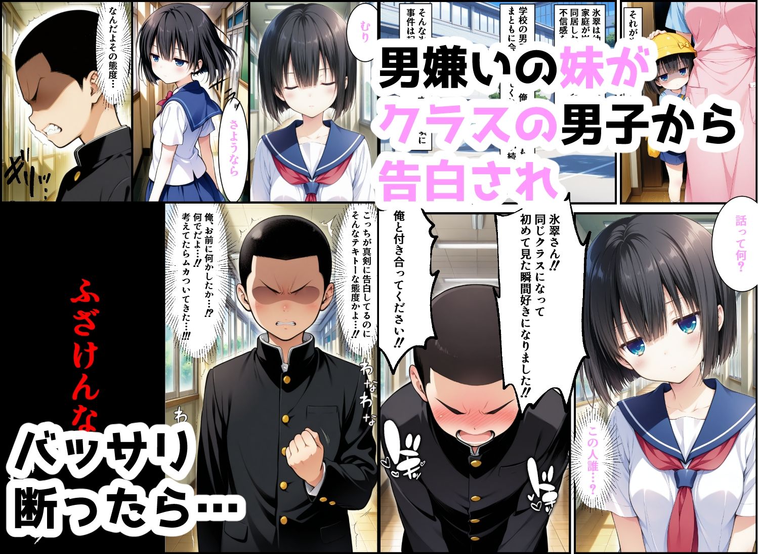 クールな妹が仕掛けてきた催〇にかかったフリをしたら！ サンプル1ページ目