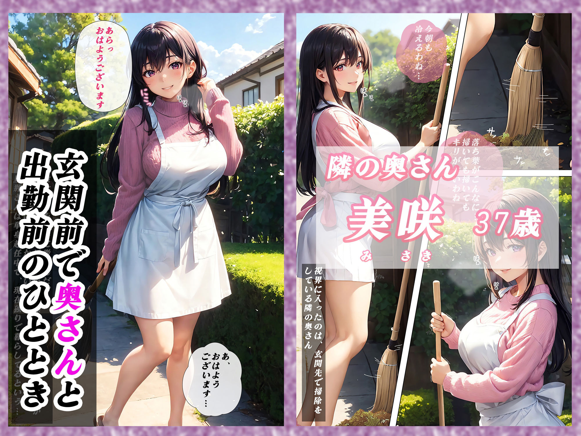 隣りの奥さん  〜秘密の関係の始まり〜 サンプル2ページ目