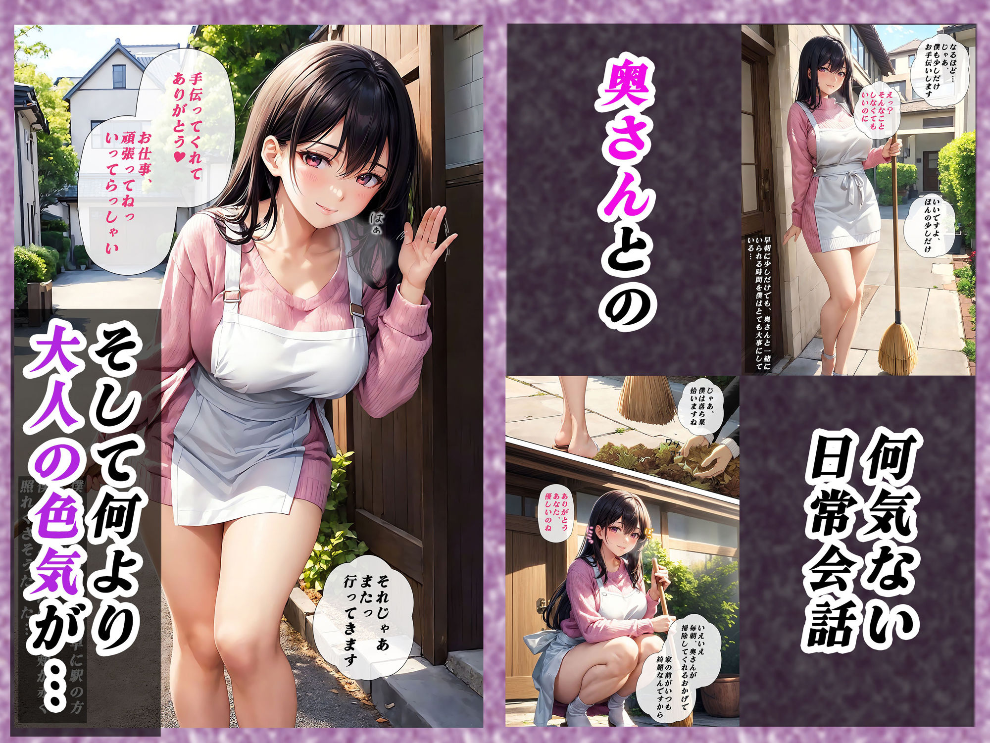 隣りの奥さん  〜秘密の関係の始まり〜 サンプル3ページ目