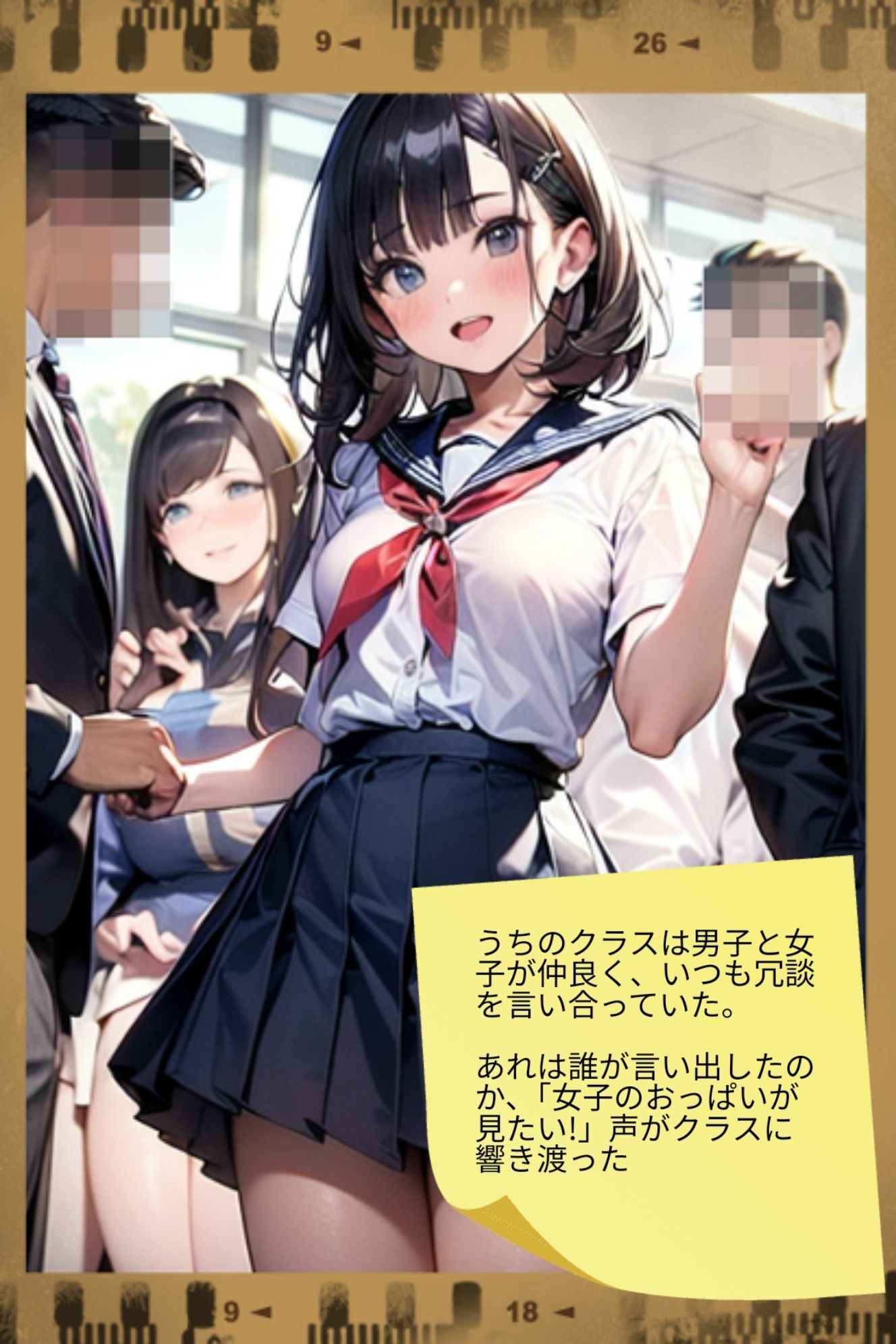 女子がおっぱいを見せてくれるクラス！ サンプル1ページ目