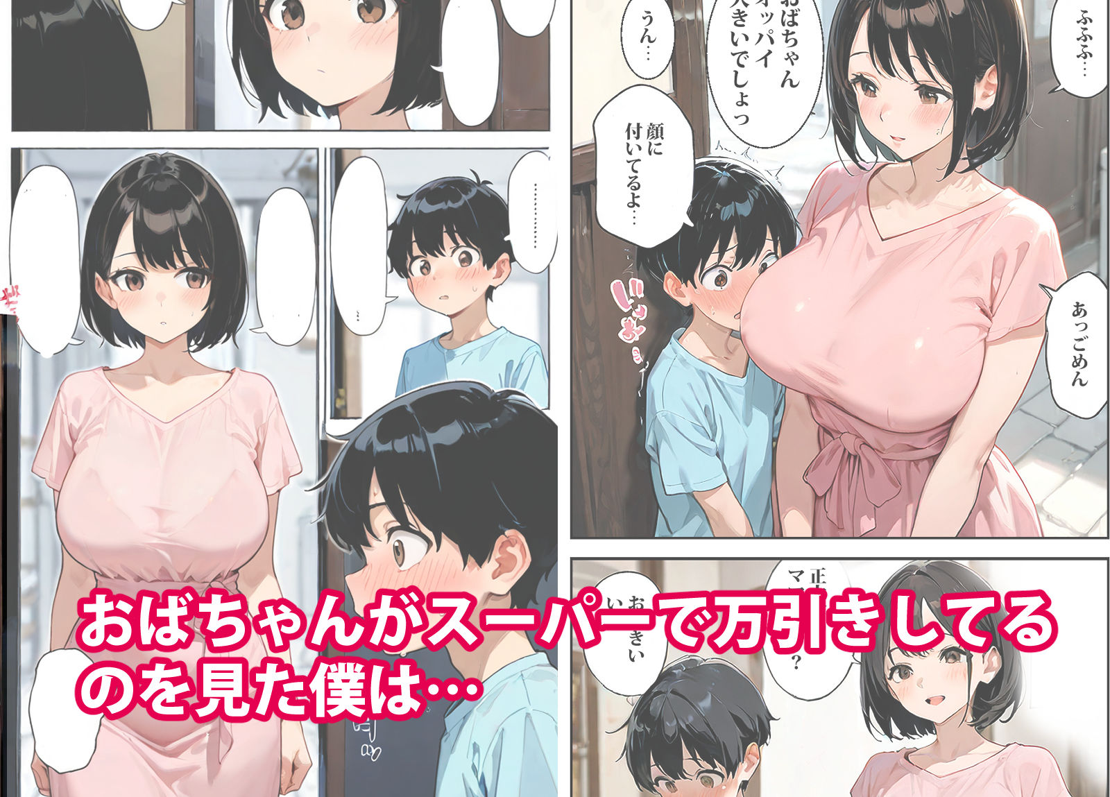 万引きおばちゃんにペットにされた僕 サンプル1ページ目