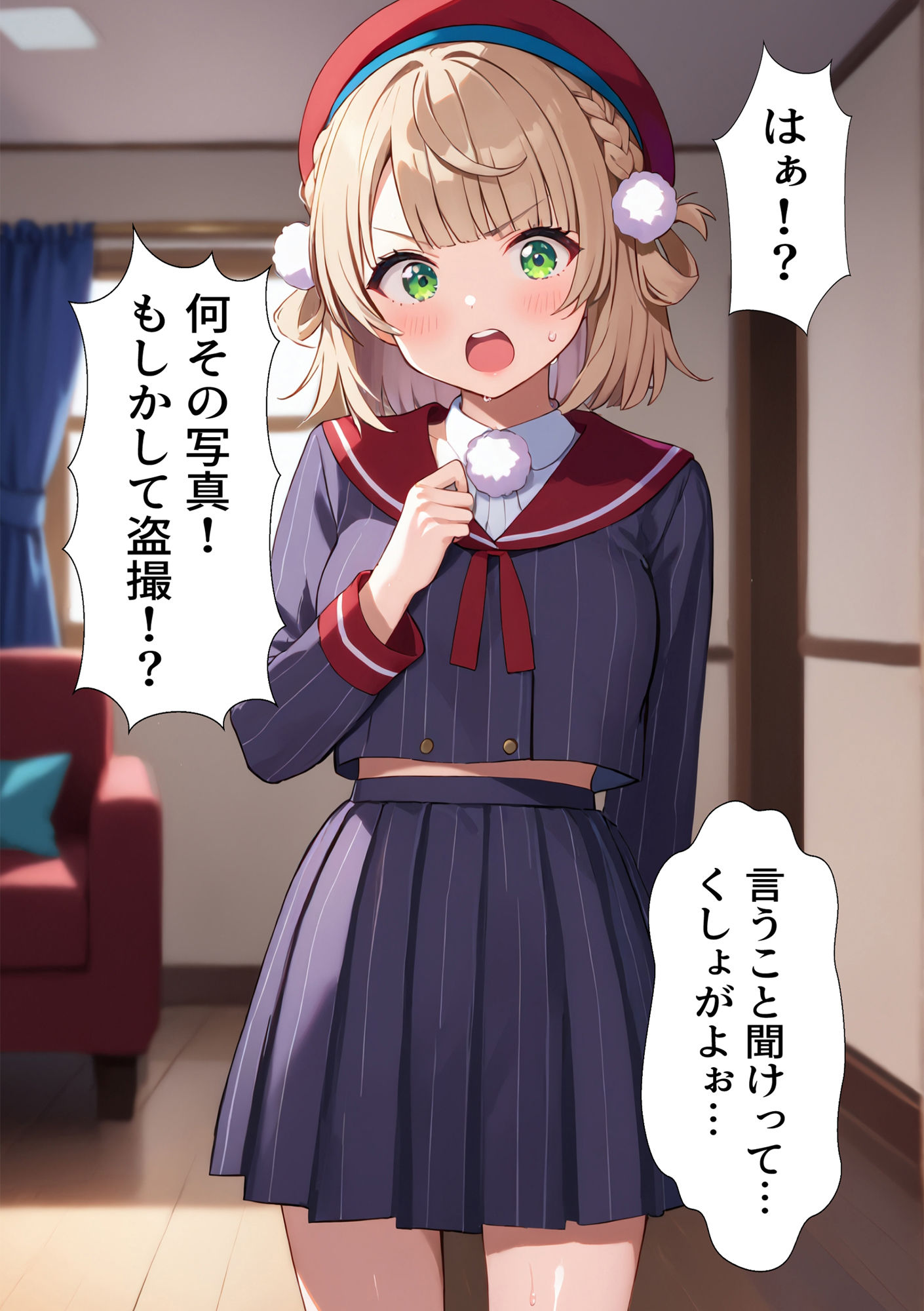 しぐれ〇いを盗撮写真で脅して嫌々セックスを強要 サンプル1ページ目