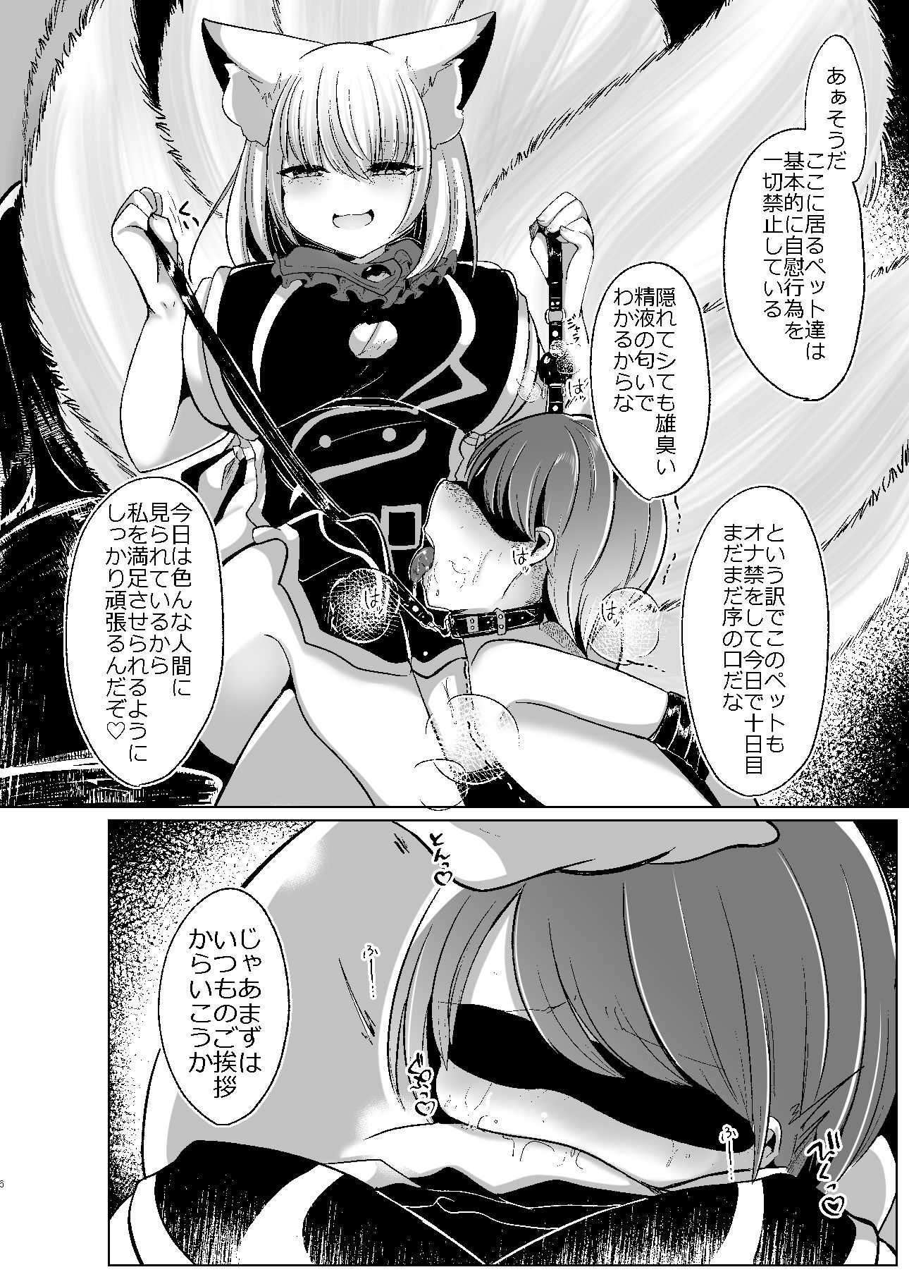 八雲藍が性処理ペットと戯れる本 サンプル2ページ目