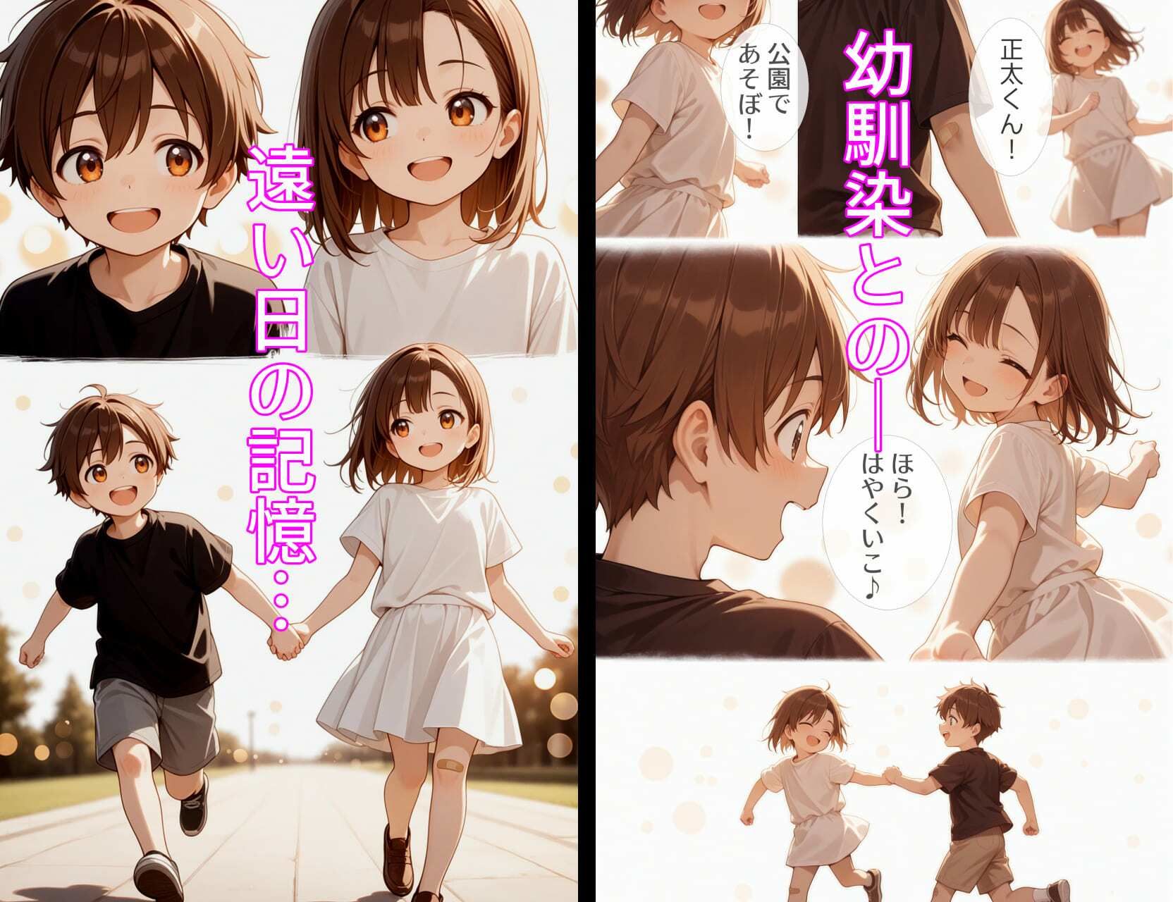 幼馴染の羽歩美ちゃん サンプル1ページ目