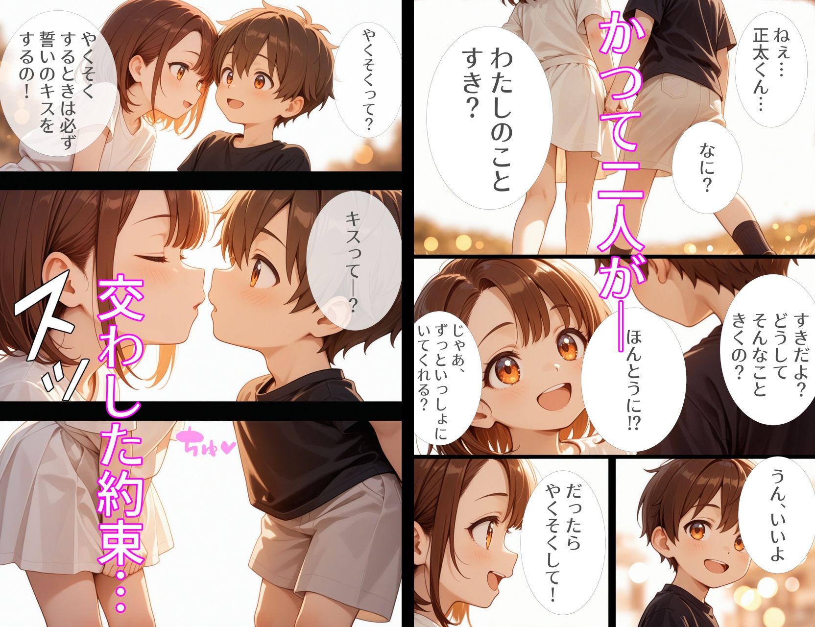 幼馴染の羽歩美ちゃん サンプル2ページ目