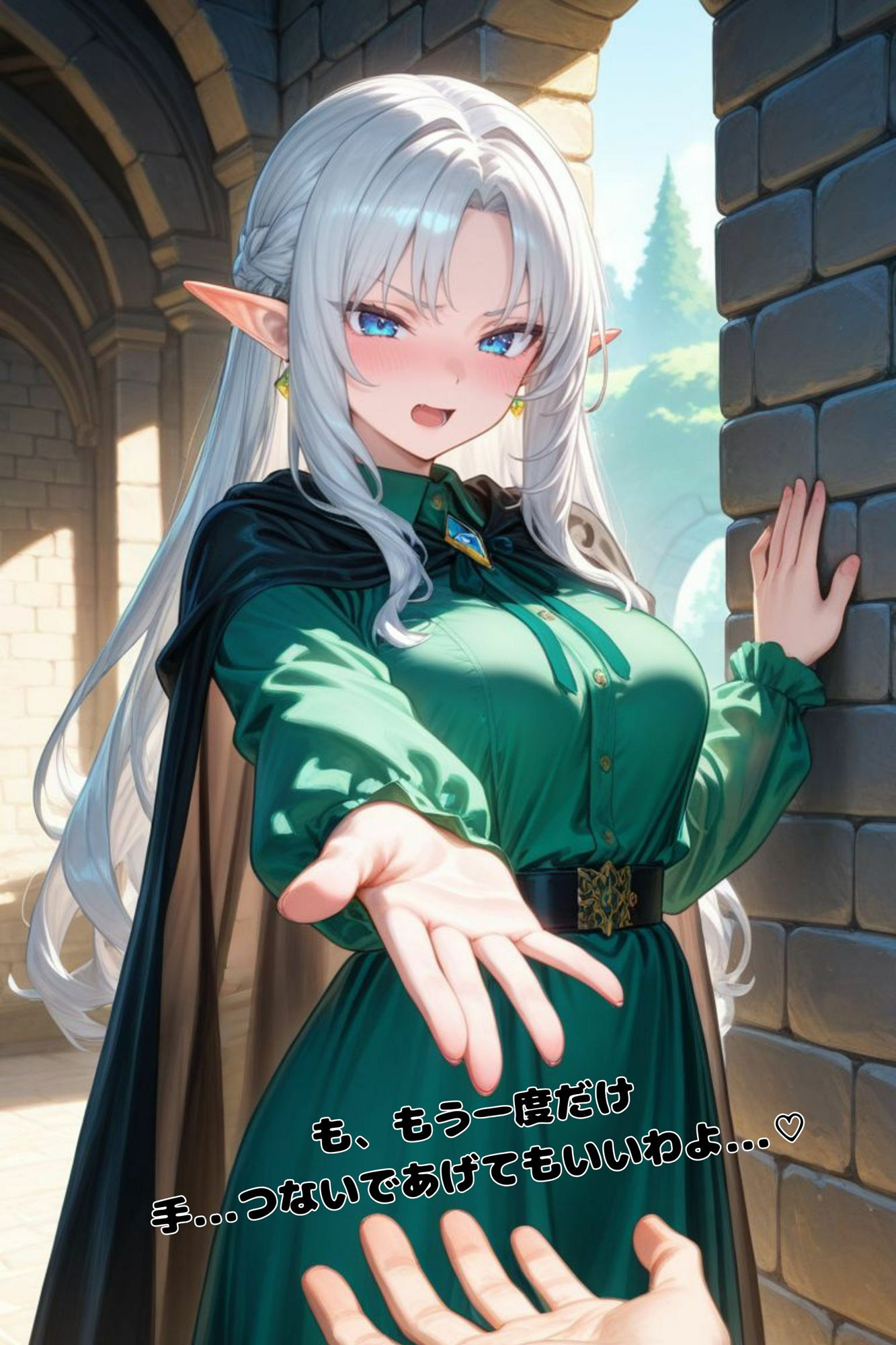 エルフ王国のお姫様がチン棒に服従した件【全Pセリフあり】 サンプル10ページ目