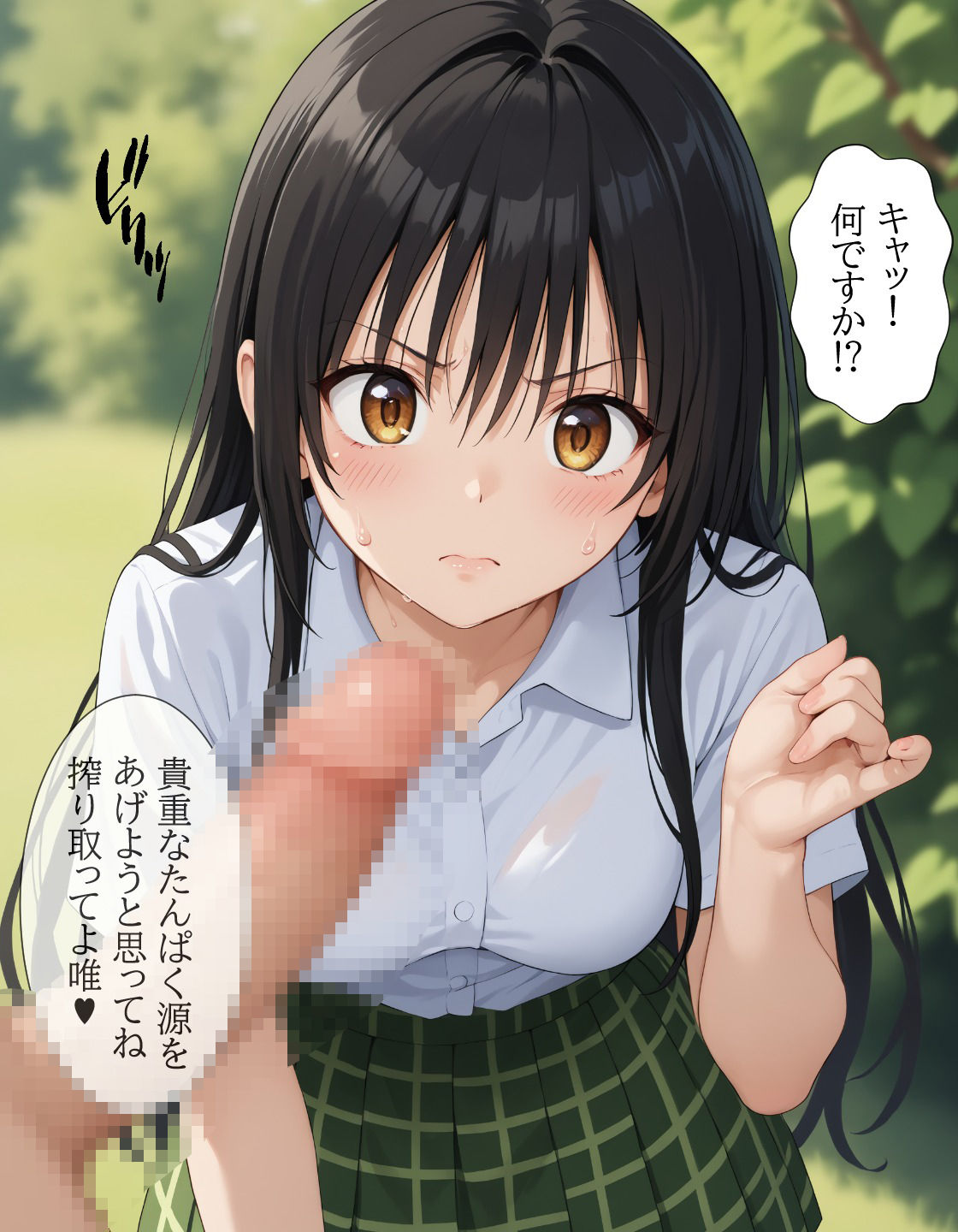 もしも古〇川唯と無人島で二人きりになったら サンプル2ページ目