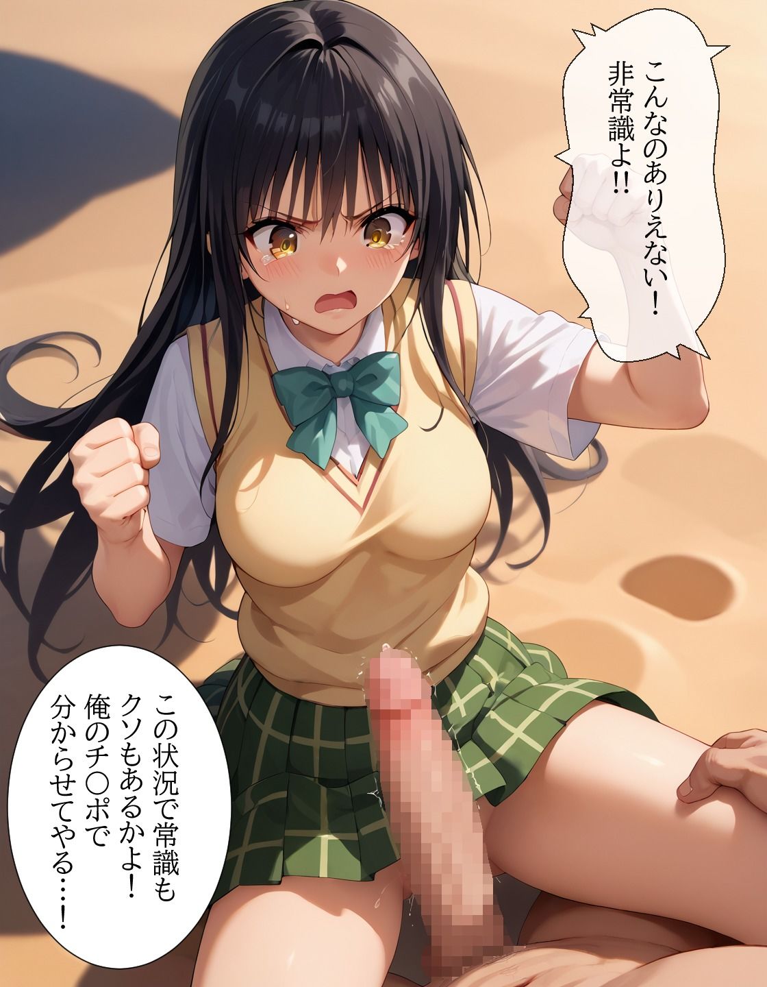 もしも古〇川唯と無人島で二人きりになったら サンプル4ページ目