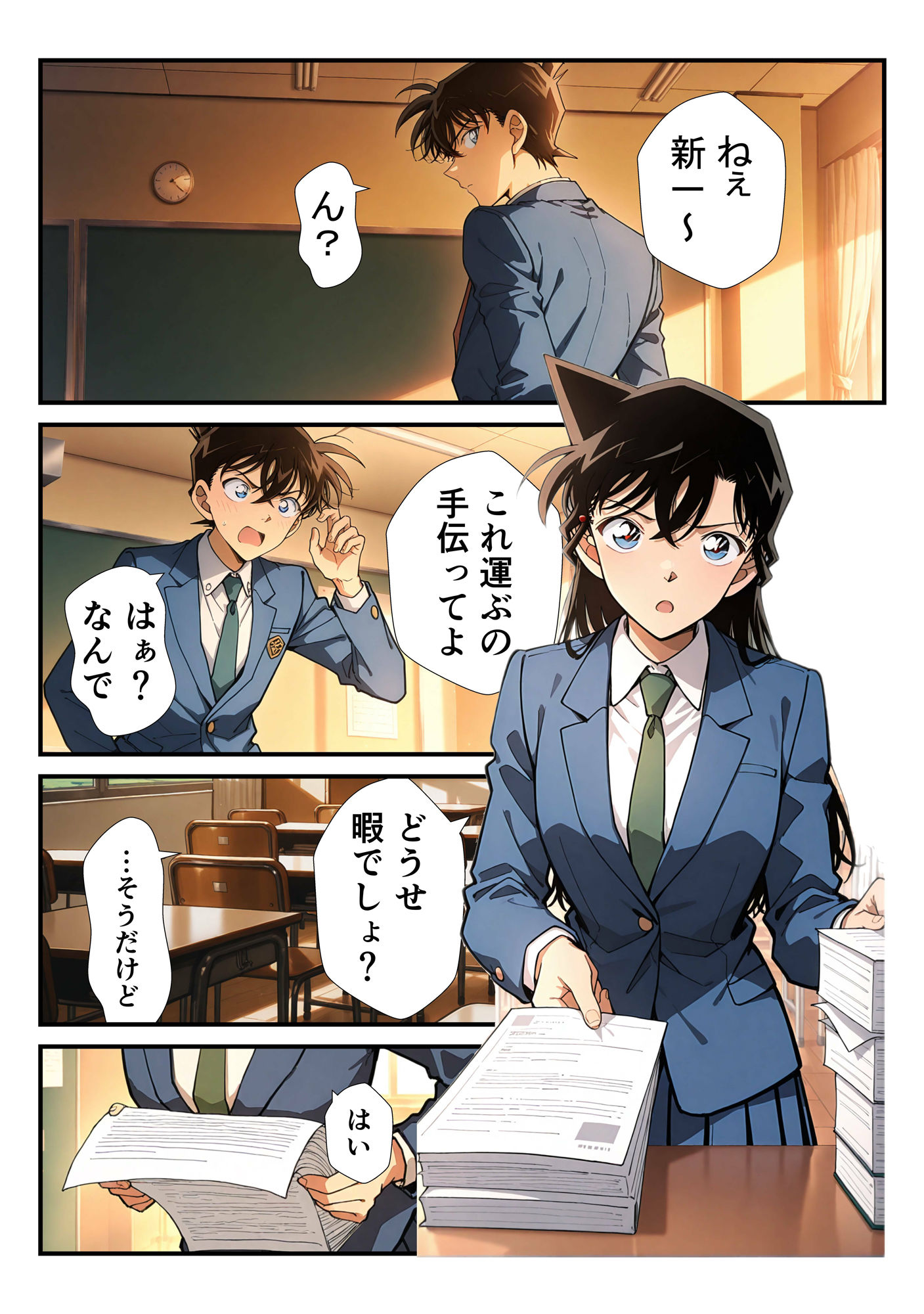名探偵と放課後タイム サンプル2ページ目