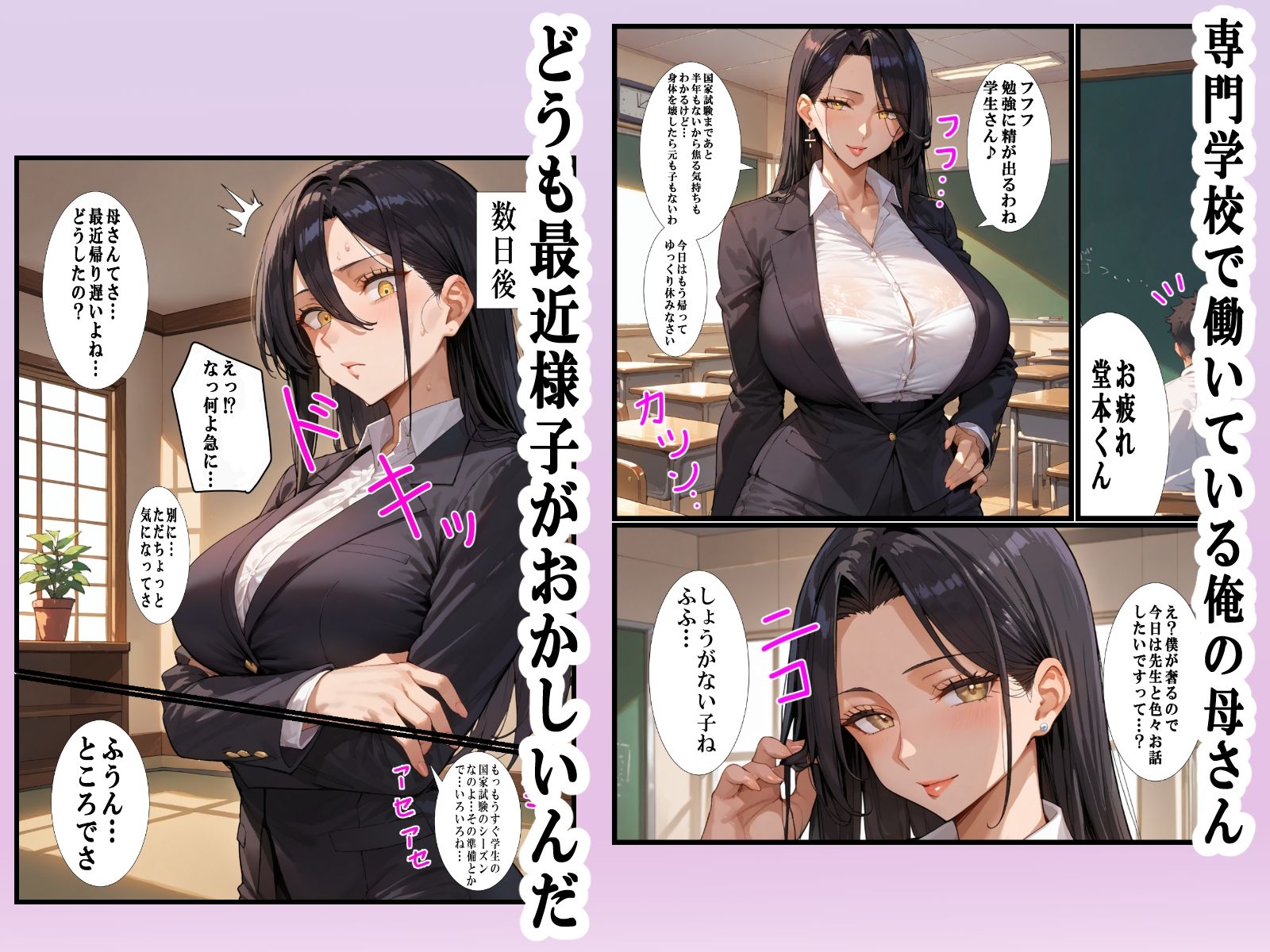専門学校講師の母が俺をいじめていた生徒と不倫していた話 サンプル1ページ目