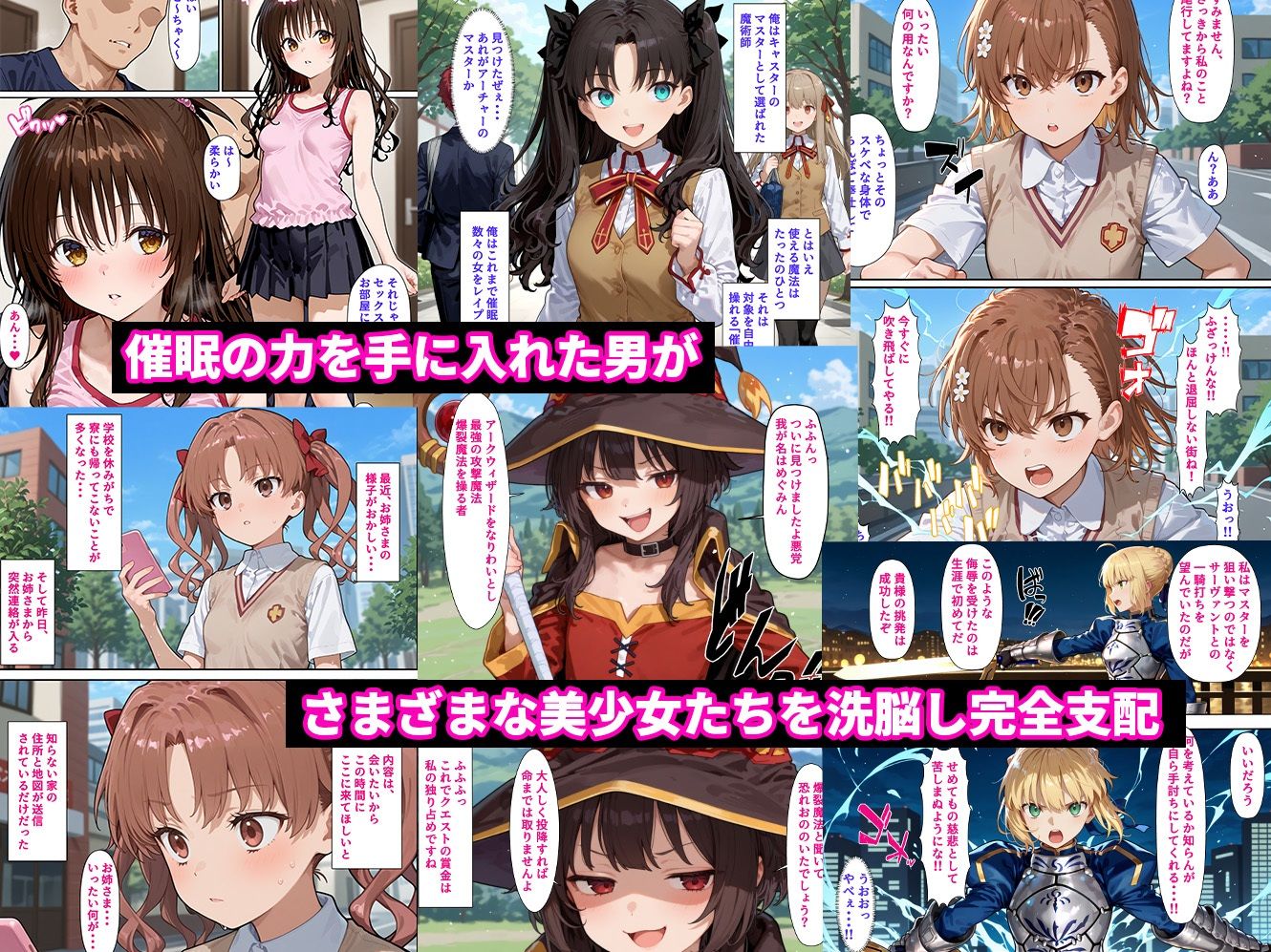 催●性支配〜寝取られヒロインたちの淫行〜 総集編 サンプル1ページ目