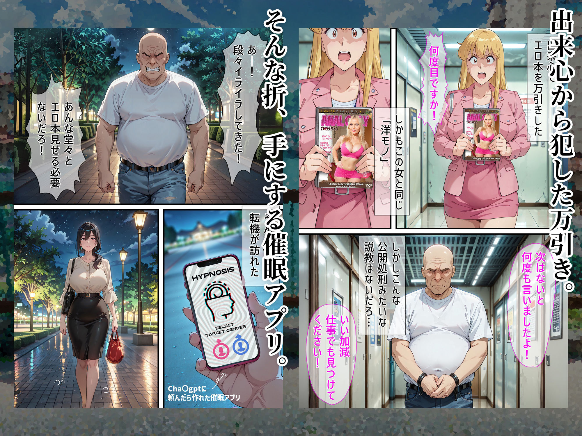 麗子さんの「公務」だから。-催●アプリで快楽漬けにされた婦警の話- サンプル2ページ目