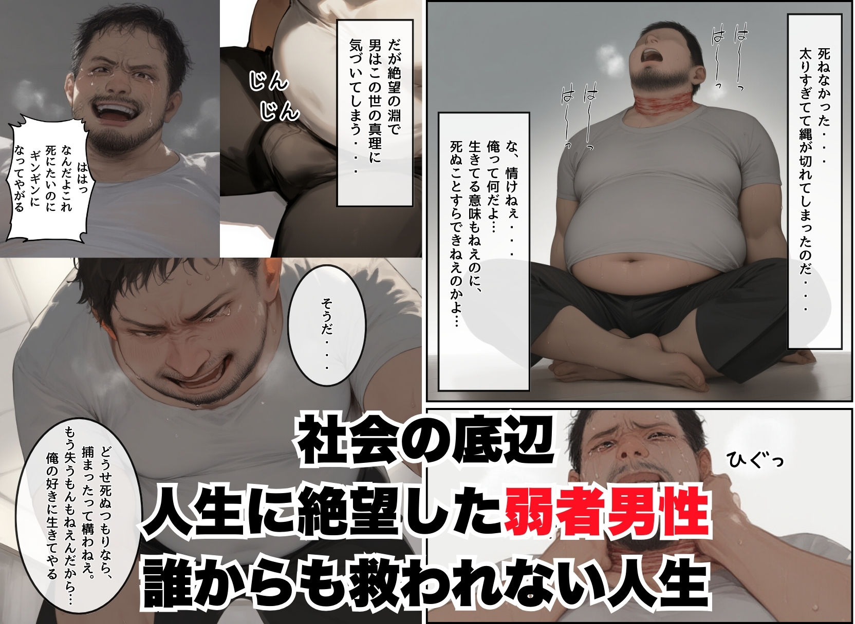 【無敵の人】人生に絶望した弱者男性のおじさんが無敵になるまで サンプル1ページ目