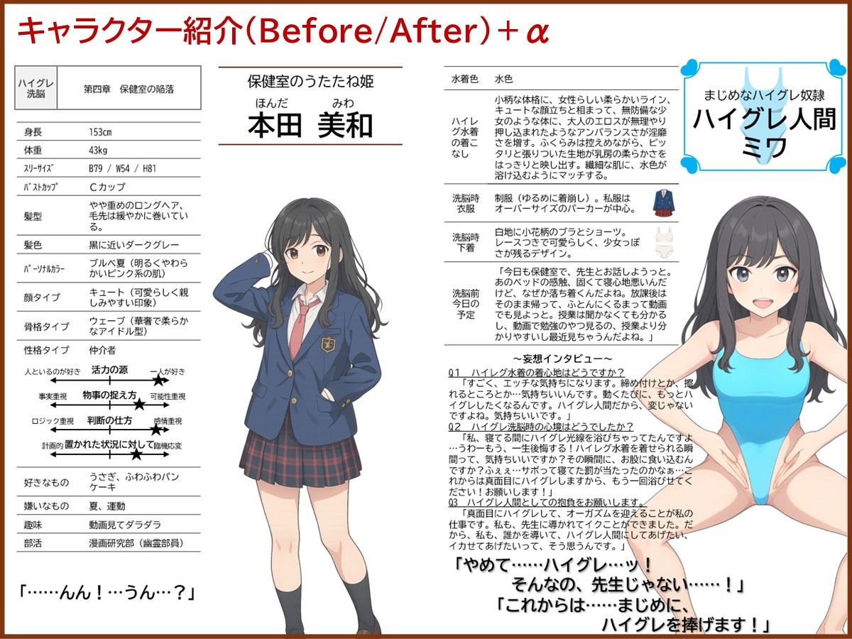 ハイグレに堕ちる学び舎 〜抗えぬ制服〜 サンプル4ページ目