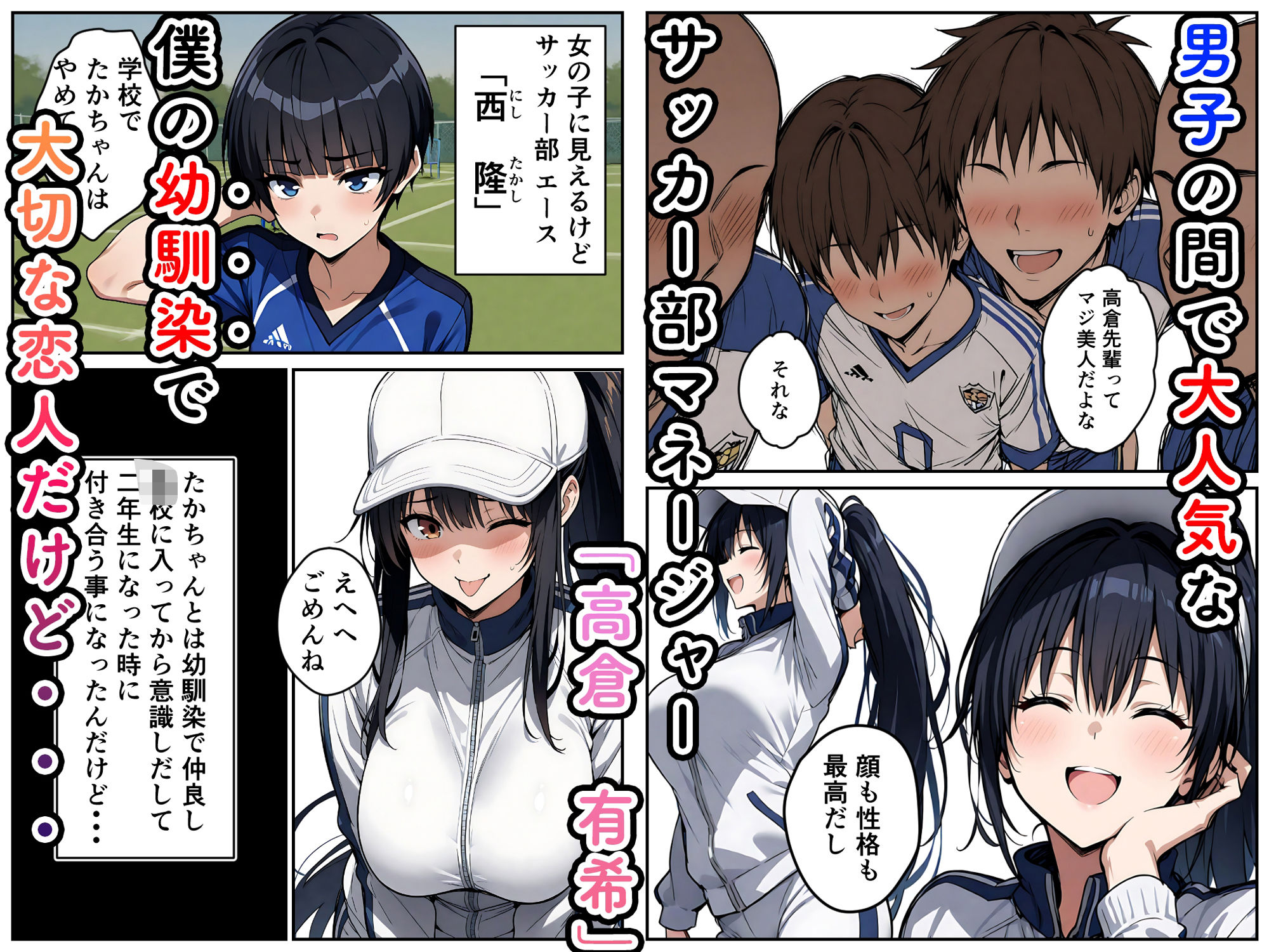 幼馴染の彼女は部活の先輩の性処理係 サンプル1ページ目