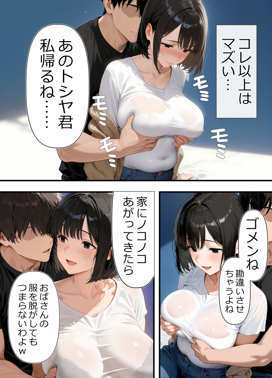 バイト先の人妻（39歳）をお持ち帰りして、 久しぶりのチンポに、本能ムキ出しで中出し懇願してきた（笑） サンプル7ページ目