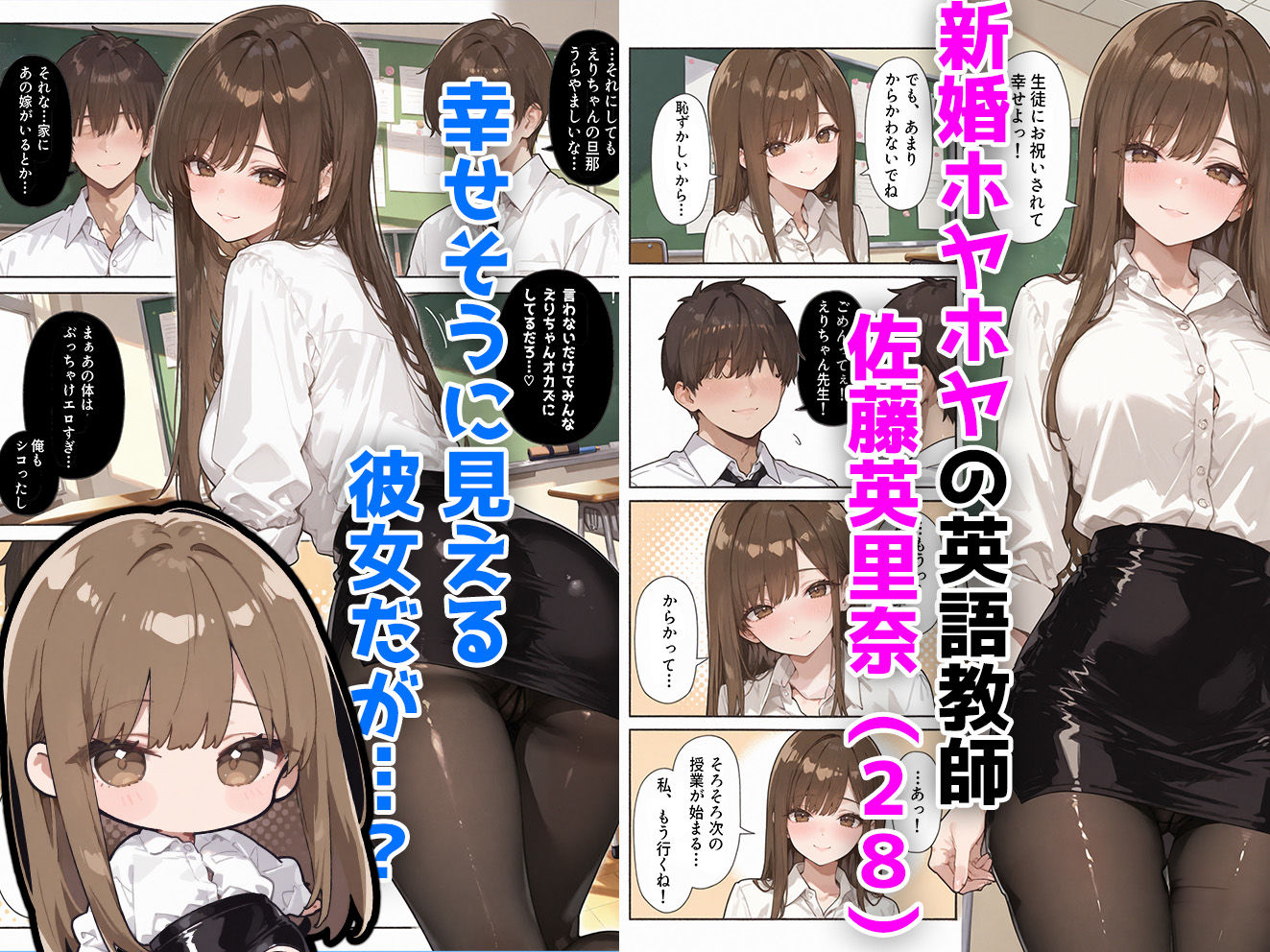 子宮不倫 〜新婚人妻の英語教師が体育教師に寝取られる話〜 サンプル1ページ目