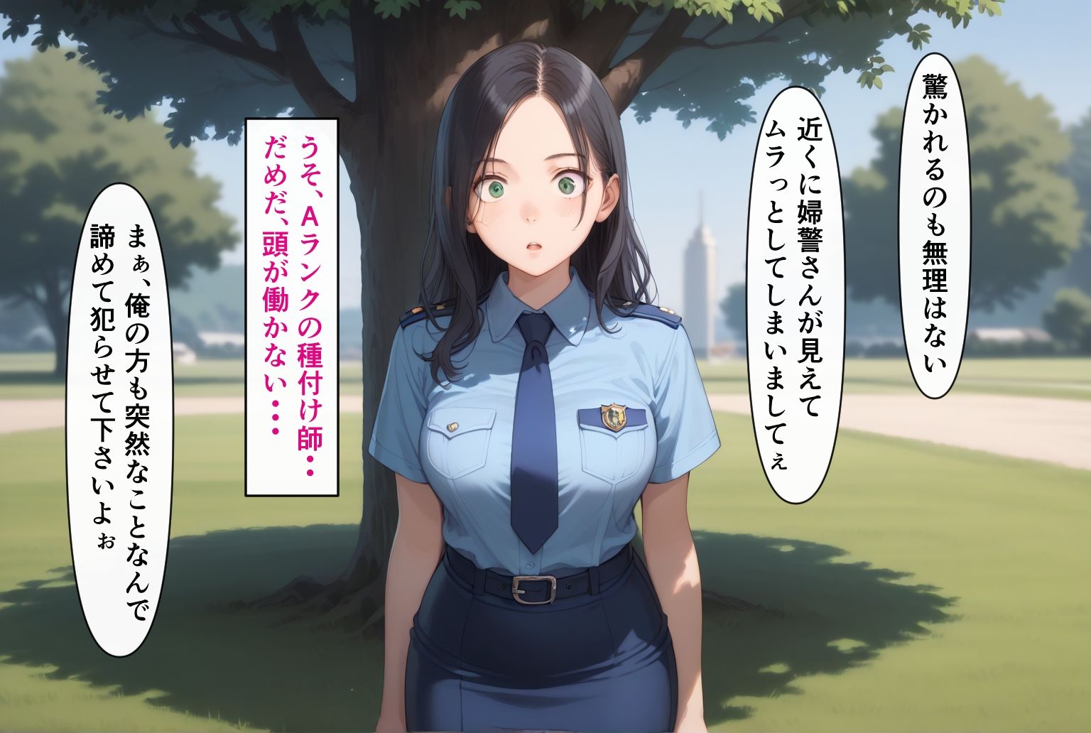 種付けおじさん（弟）は気楽にイキたい 公園で見かけた婦警さん サンプル2ページ目