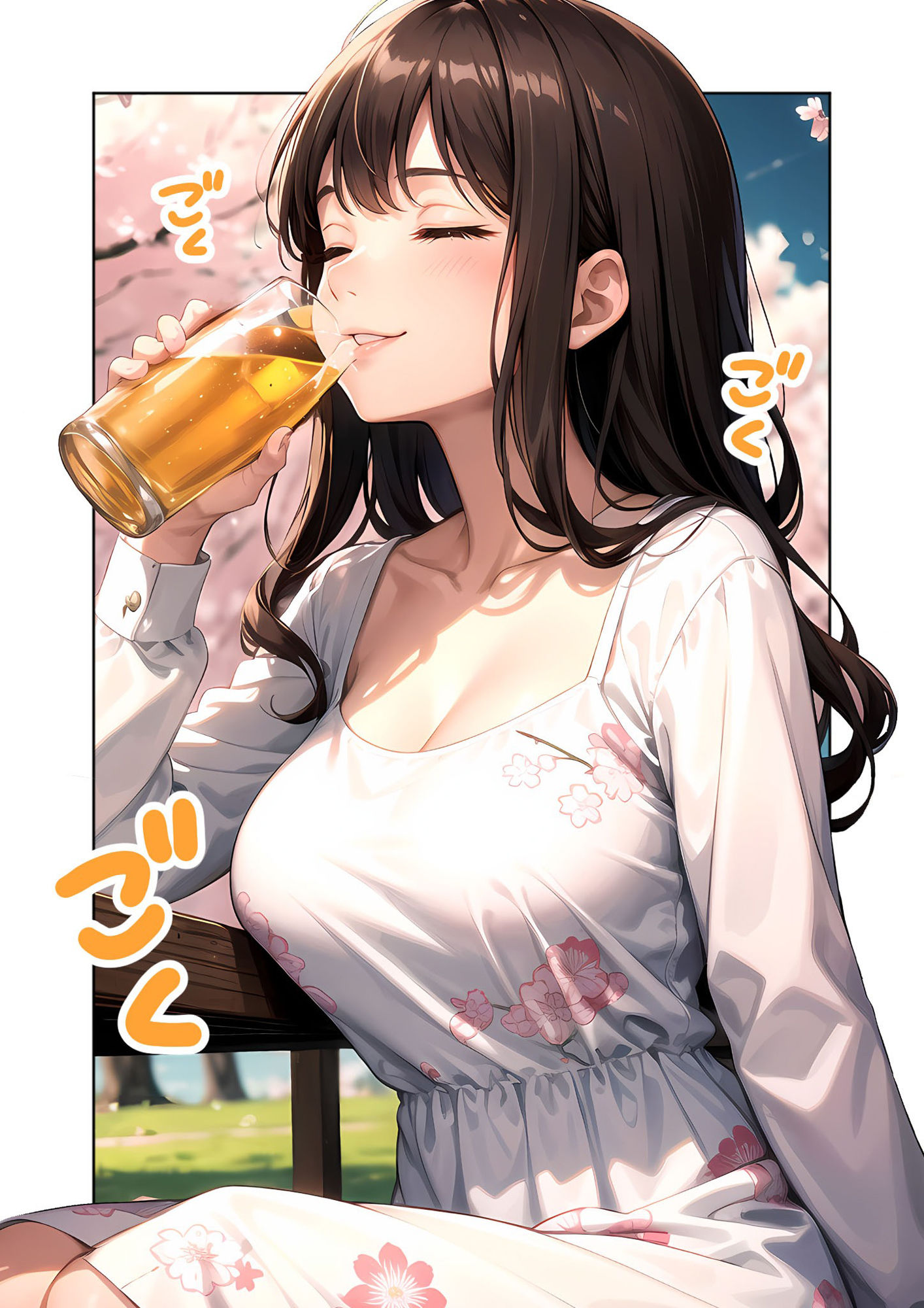 いちゃLOVE純情ベッドルーム 〜夜桜の下、ほろよい同期と想い通じる春風エッチ〜 サンプル4ページ目