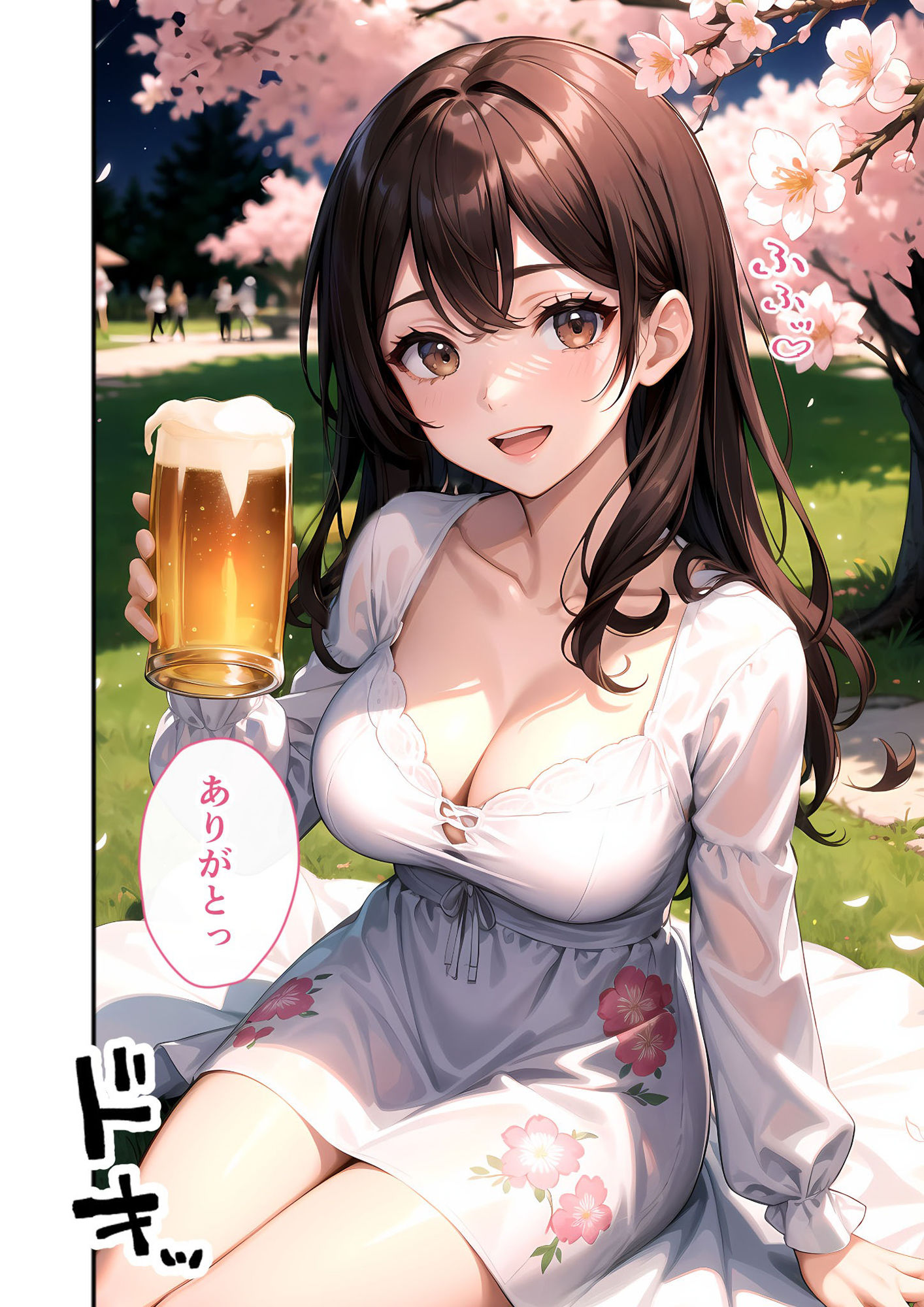 いちゃLOVE純情ベッドルーム 〜夜桜の下、ほろよい同期と想い通じる春風エッチ〜 サンプル6ページ目