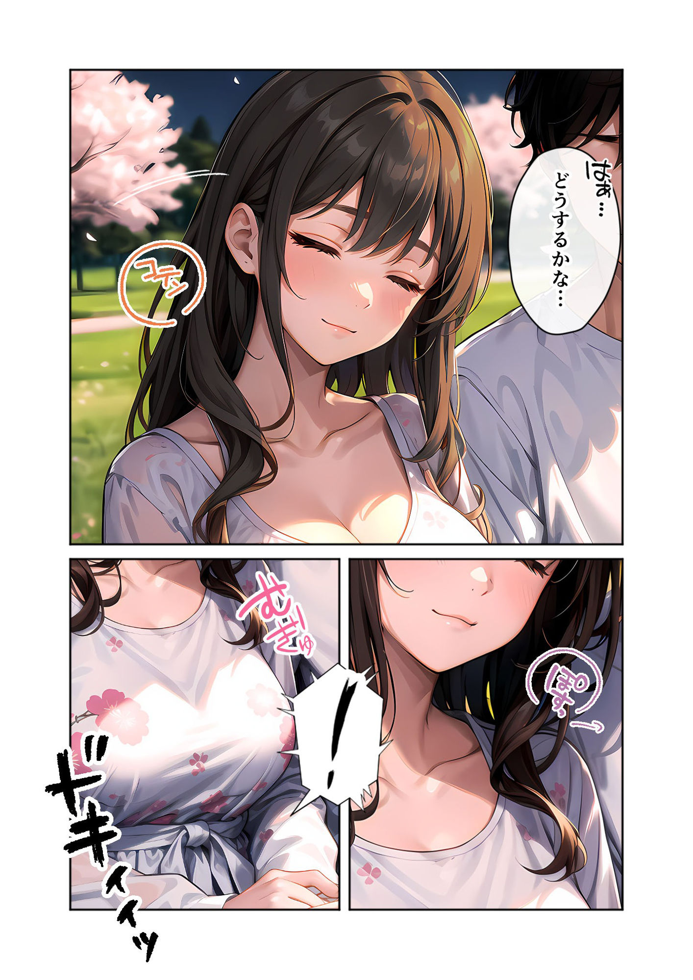 いちゃLOVE純情ベッドルーム 〜夜桜の下、ほろよい同期と想い通じる春風エッチ〜 サンプル10ページ目