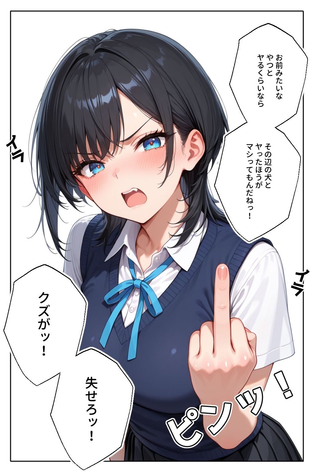 中指立てたらわからされた サンプル3ページ目