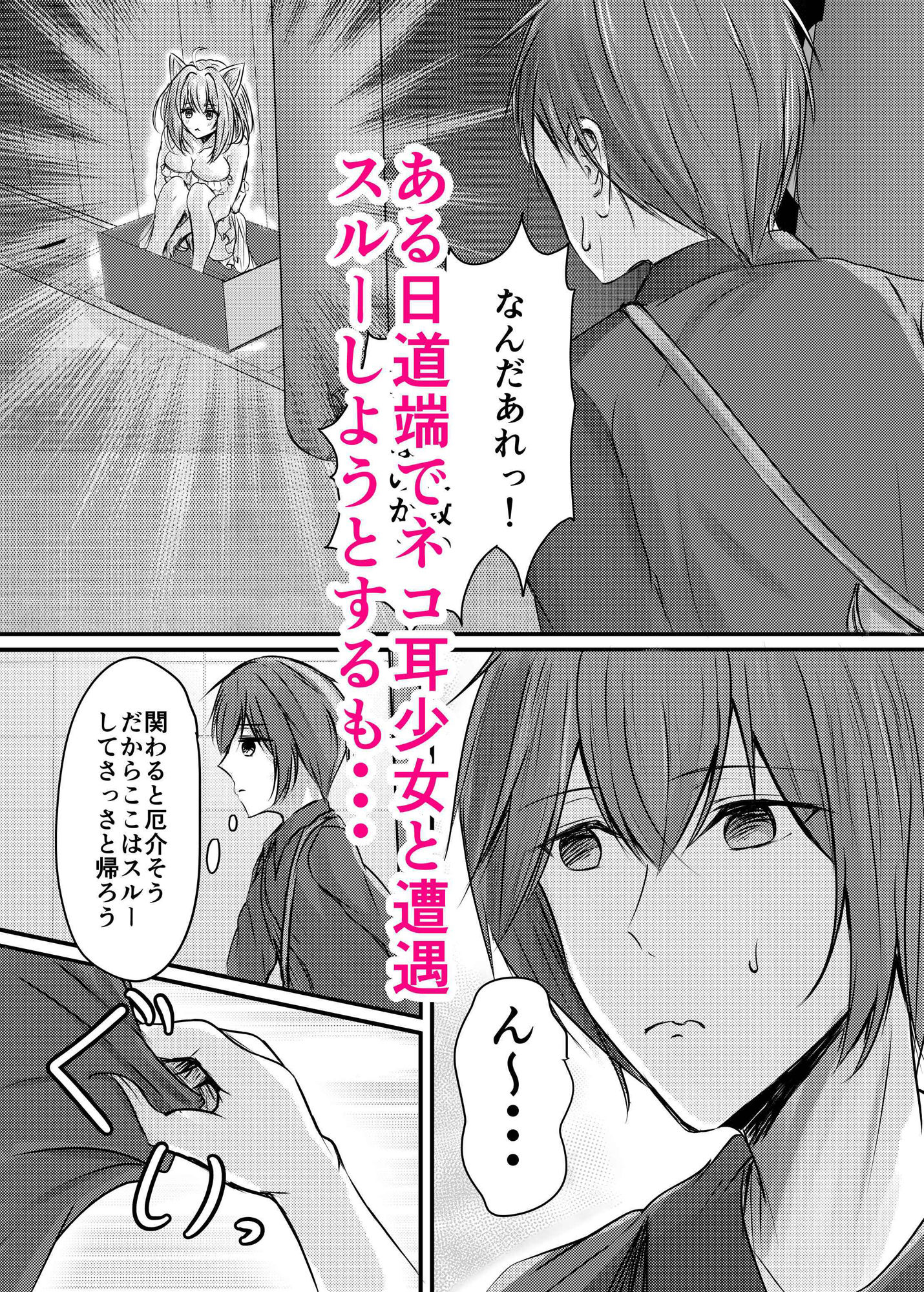 ハコのネコ サンプル1ページ目