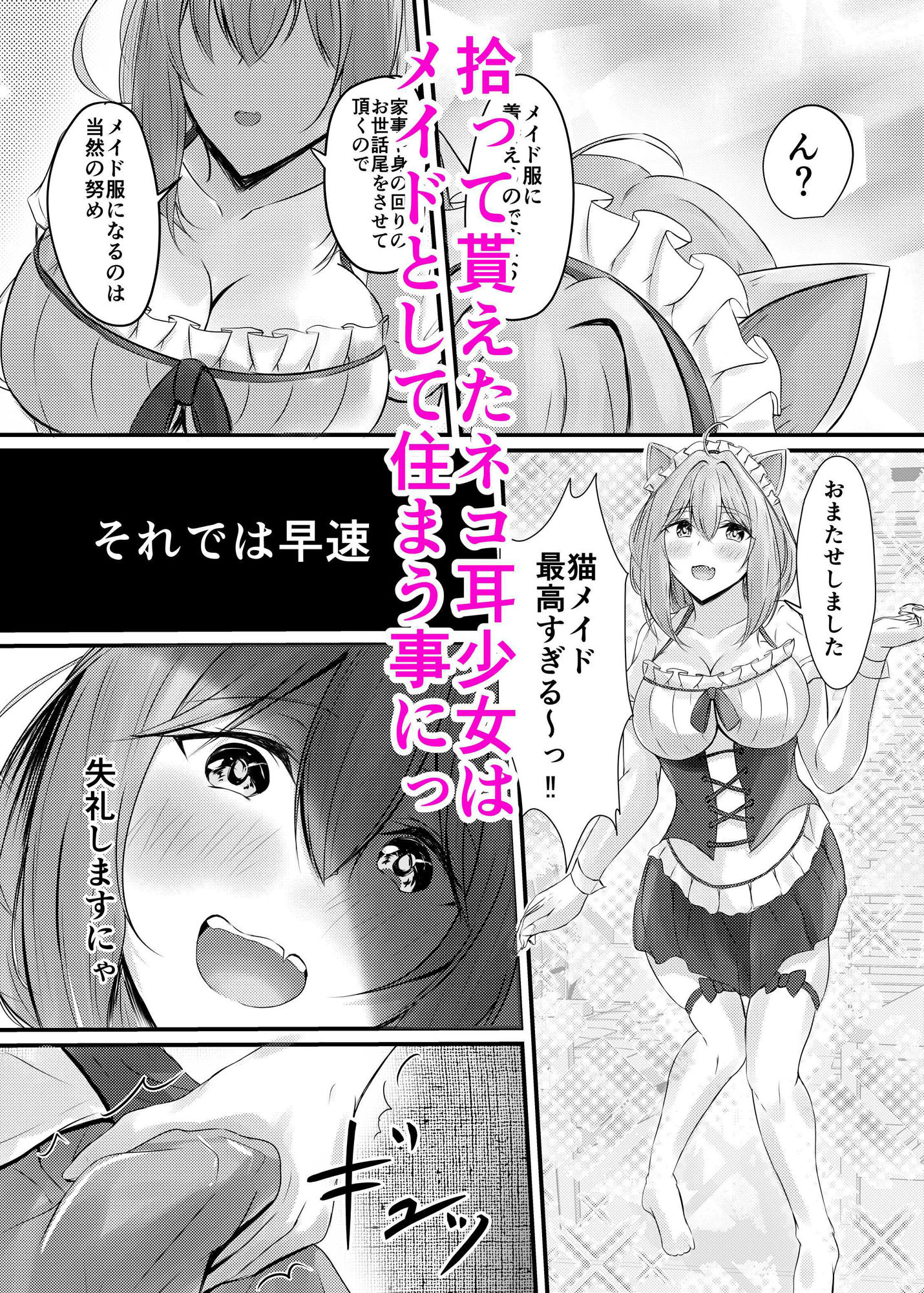 ハコのネコ サンプル3ページ目