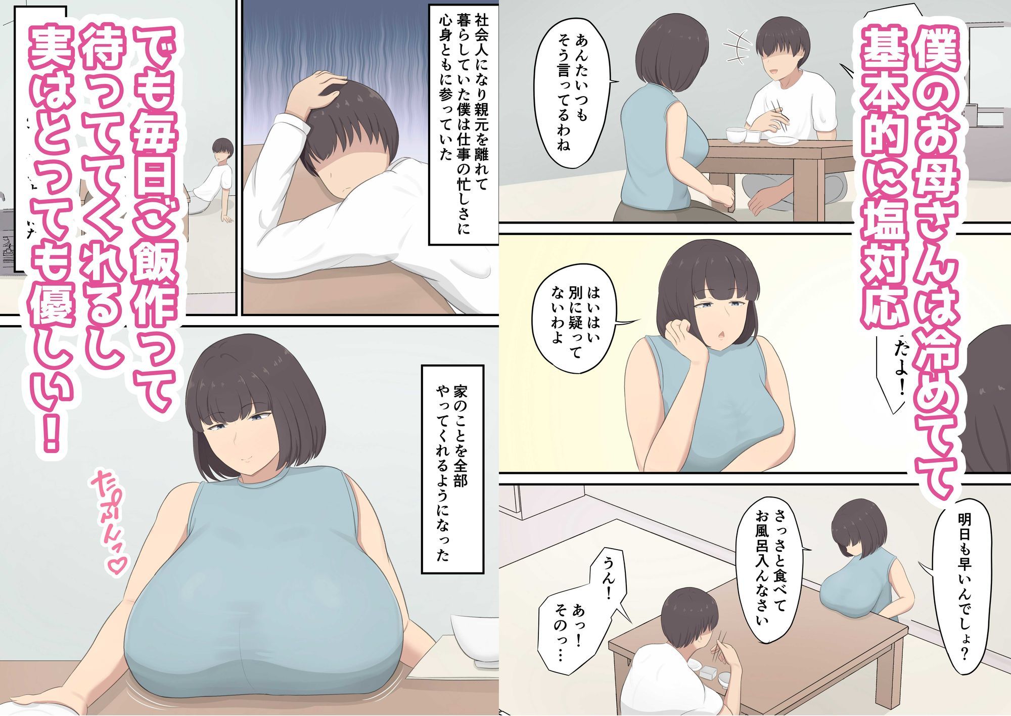 塩対応だけど優しいお母さんとセックスする日常 サンプル1ページ目
