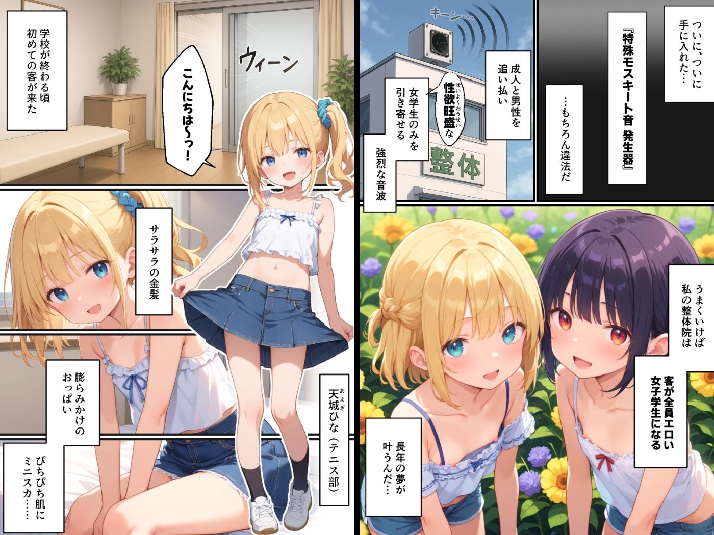 整体院を改造したらエロい美少女しか来なくなったので好き放題ヤります。 サンプル1ページ目