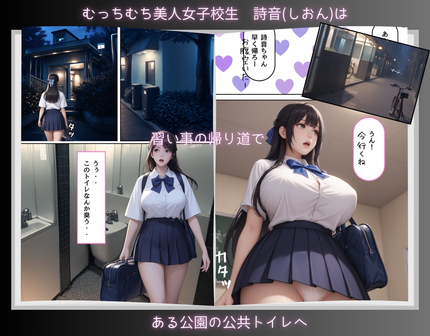 トイレに寄っただけなのに・・催〇クリームでむちむちJ〇を性支配 サンプル1ページ目