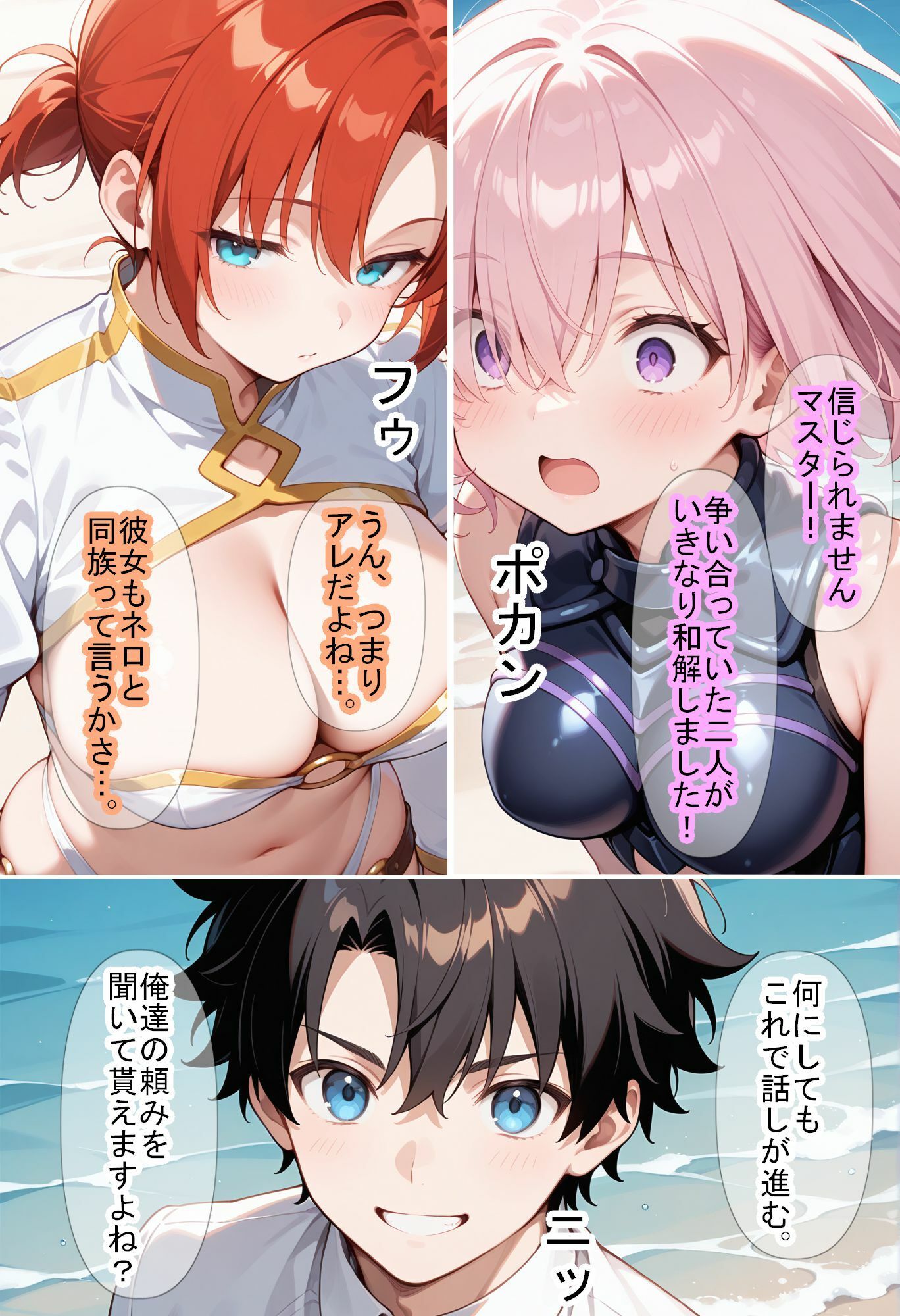 【F〇Oの世界に入ってしまったら？】〜女サーヴァントにエロい事し放題だった件〜4 サンプル8ページ目