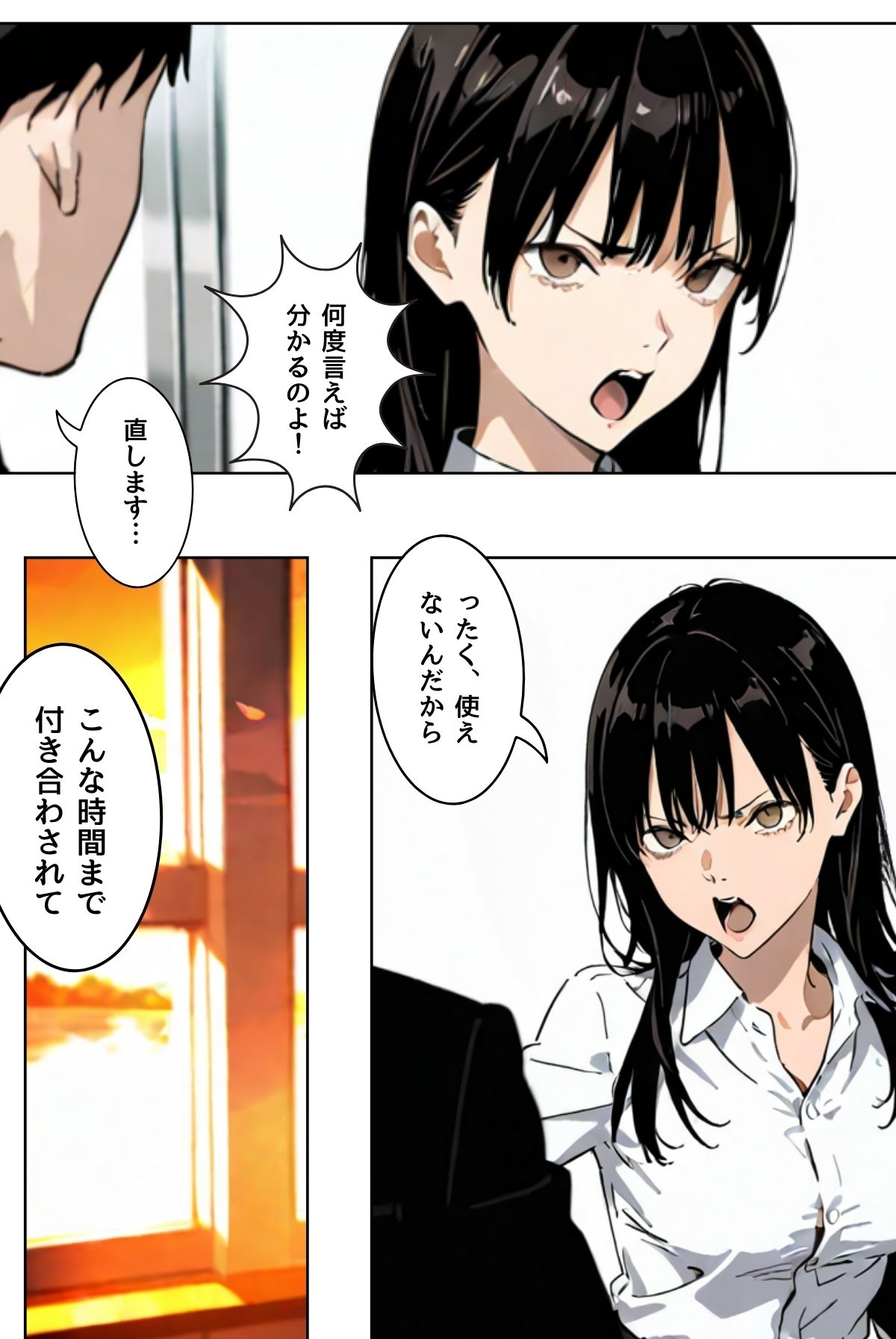 OLレイナ、残業の果てに 〜ツンデレ上司と部下の夜〜（フルカラー） サンプル4ページ目