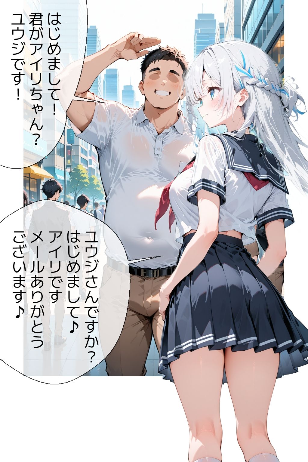 アイリちゃん初めてのパパ活♪ サンプル1ページ目