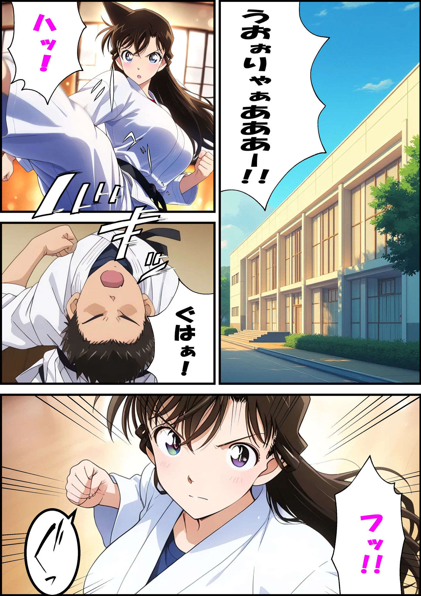 名探偵コ〇ン 毛利蘭 強●わいせつ事件 サンプル1ページ目