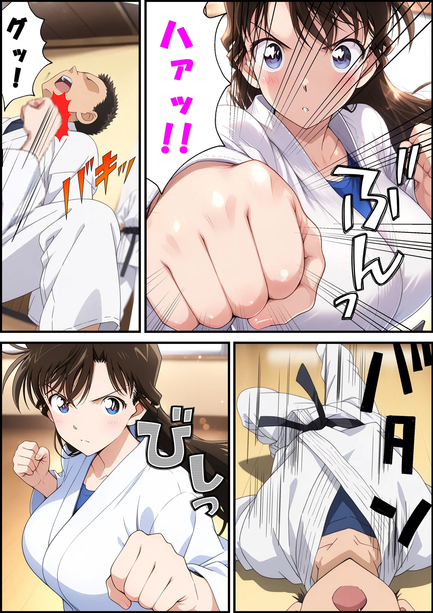 名探偵コ〇ン 毛利蘭 強●わいせつ事件 サンプル2ページ目