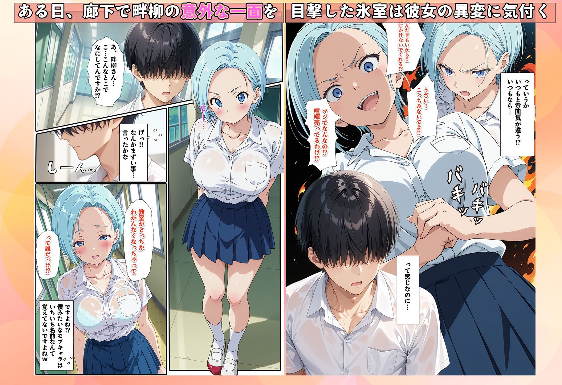 先生からクラスの1軍ギャルを見舞いに行くよう言われただけなのに サンプル2ページ目