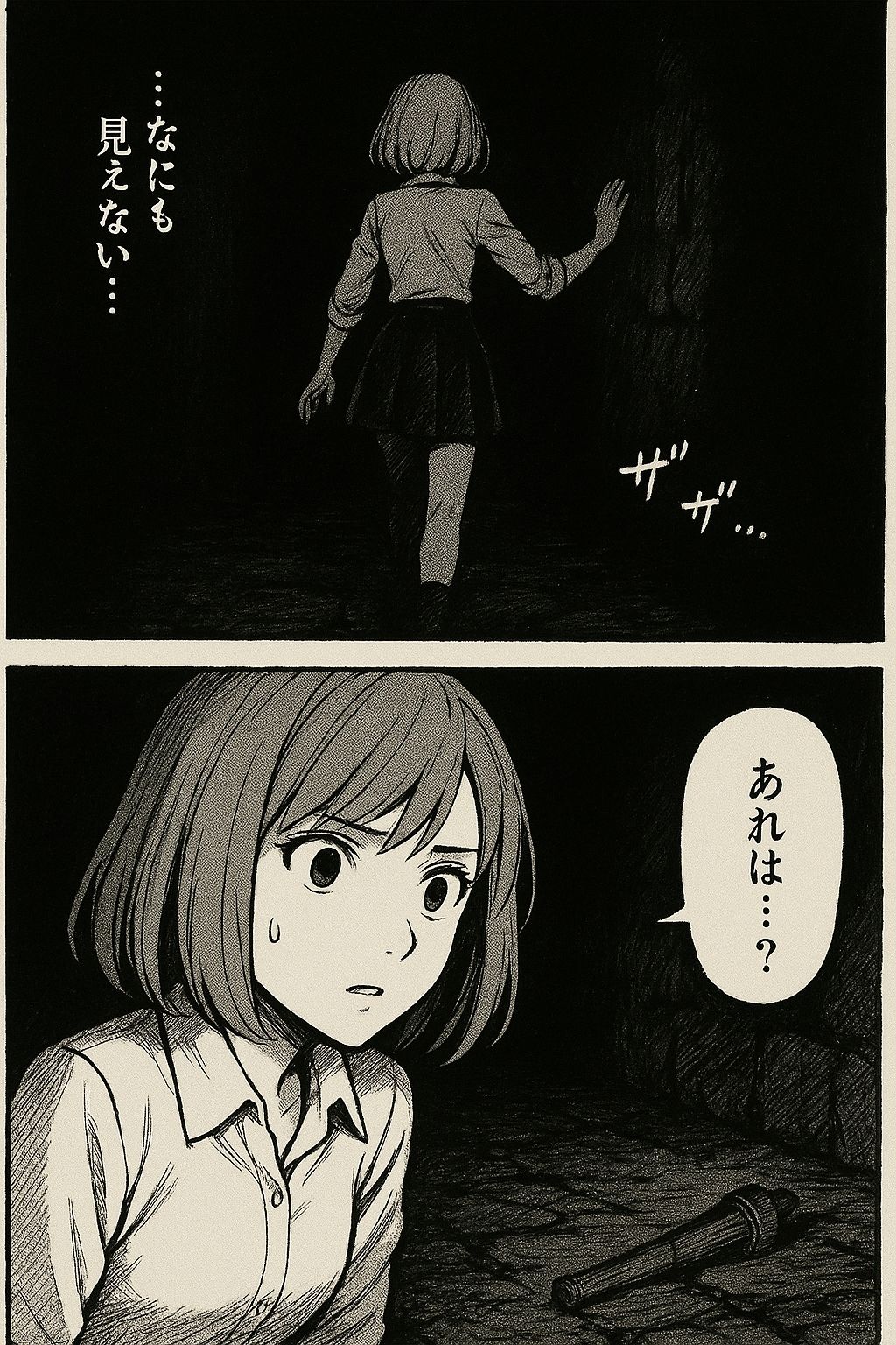 女冒険者の地下迷宮探索（ホラー、ダークファンタジー、ゴブリン、睡姦） サンプル2ページ目