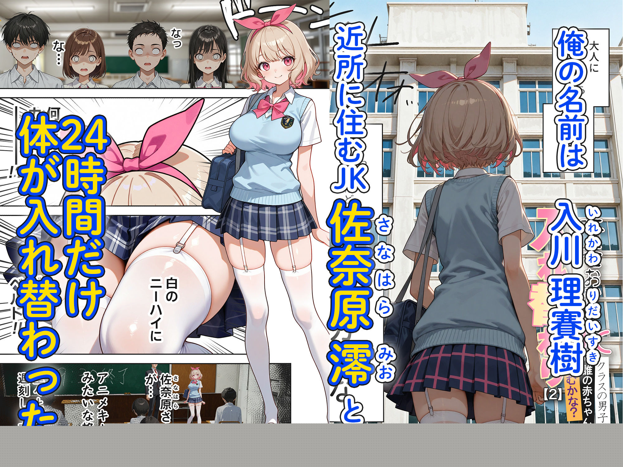 キモおじ⇔JK入れ替わり【2】クラスの男子誰の赤ちゃん孕むかな？ サンプル1ページ目