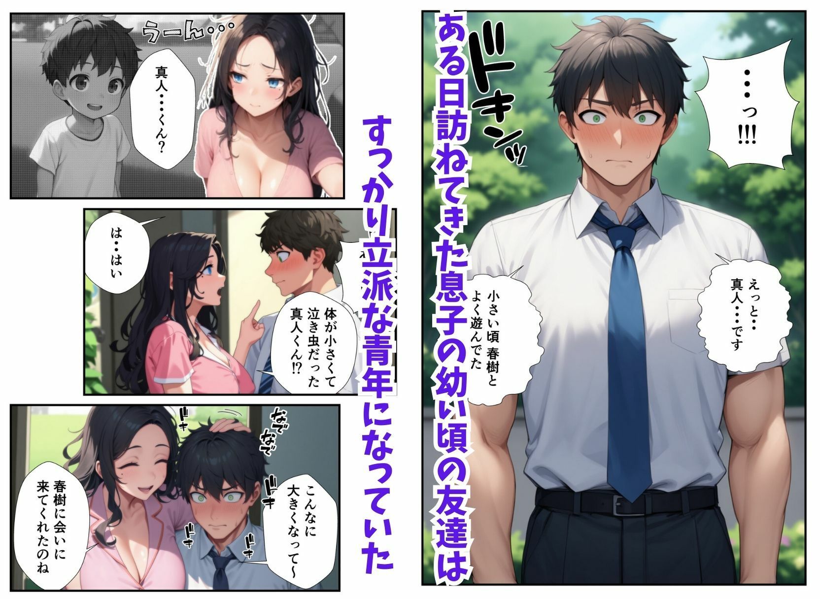 息子の友達に欲情しちゃった母親のイチャラブ中出し本気SEX サンプル4ページ目