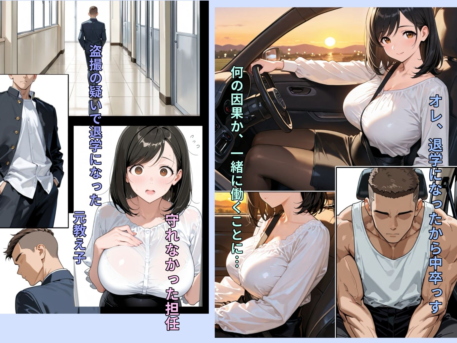 清純巨乳妻は信じたDQN教え子に堕とされて サンプル1ページ目