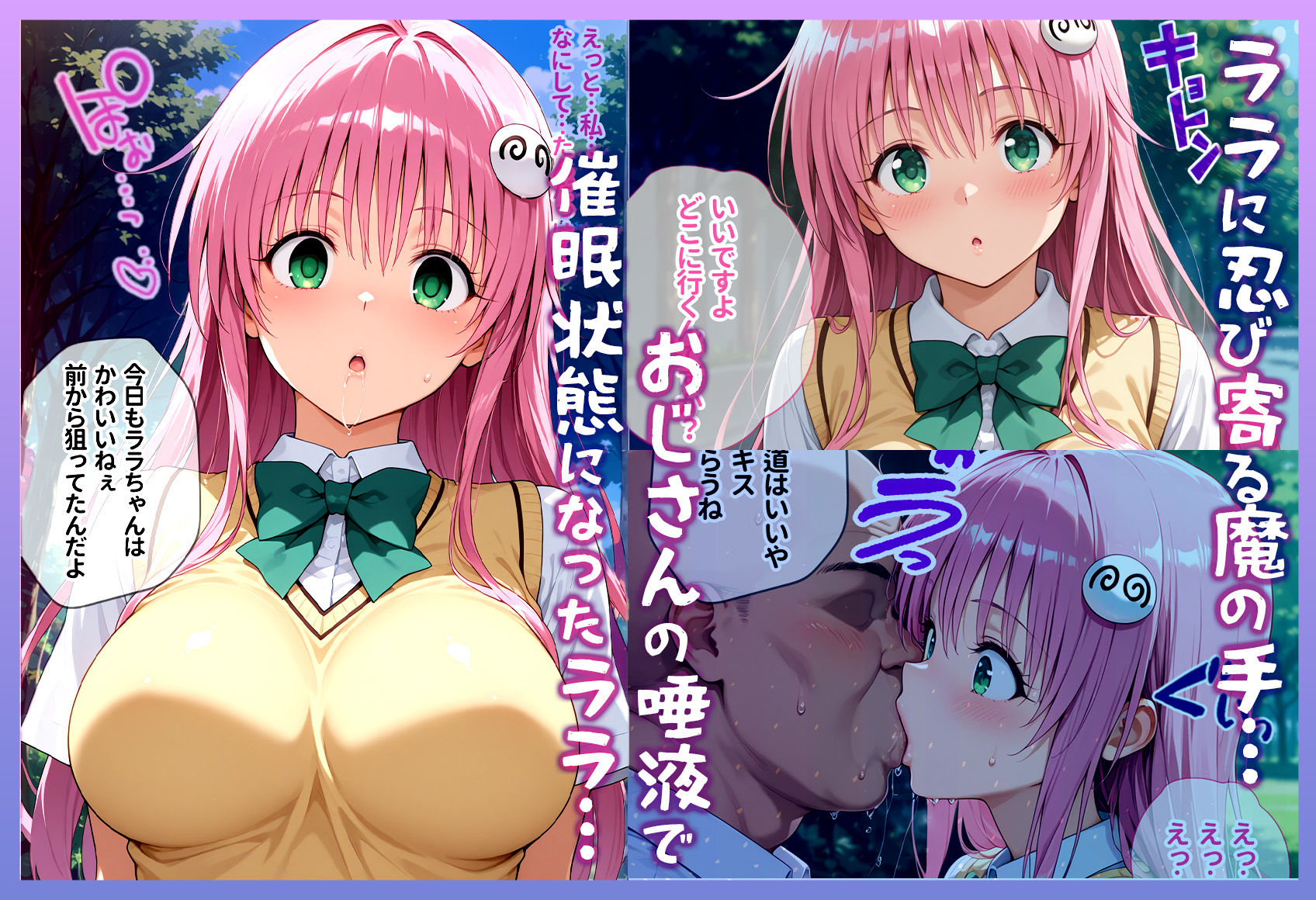 キスで催●！？変態おじさんに好き勝手やられてララ完堕ち  〜前編〜 サンプル1ページ目