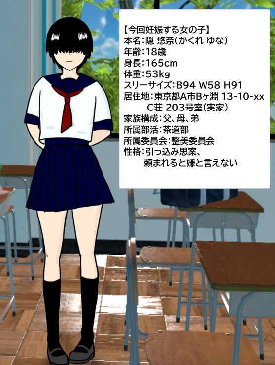 メカクレ地味子が、キモオタとの強●中出し交尾で妊娠するまでの記録。 サンプル1ページ目