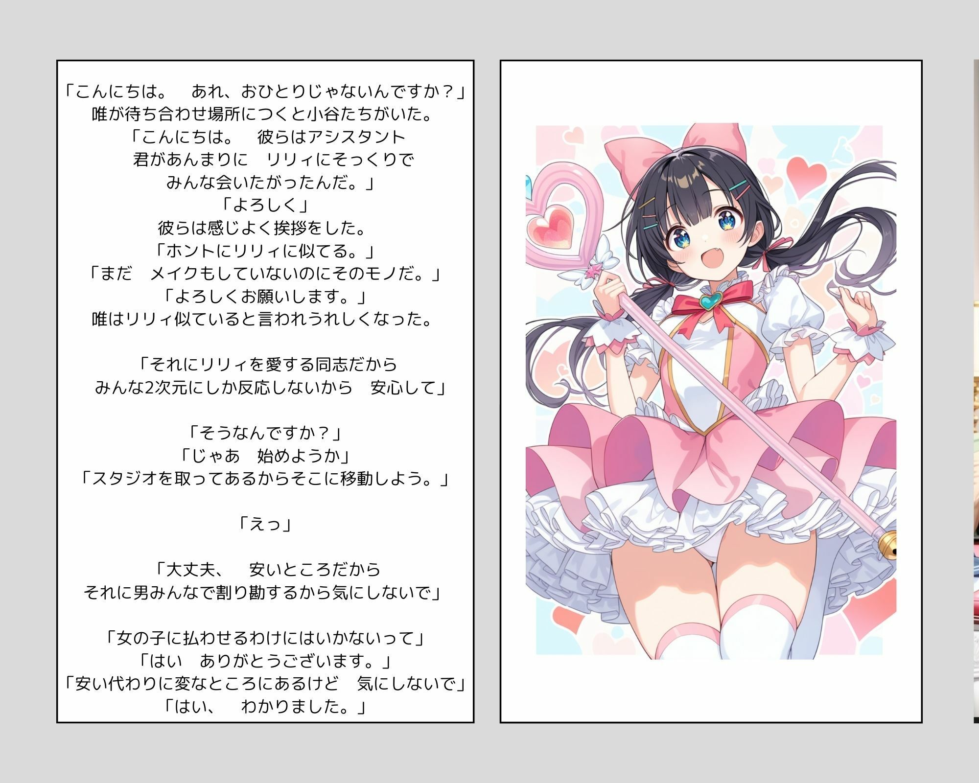 彼女の犯●れているところを見ていたい 女子大生編 コスプレイヤーを集団輪● ノベル＋AIイラスト99枚 サンプル3ページ目