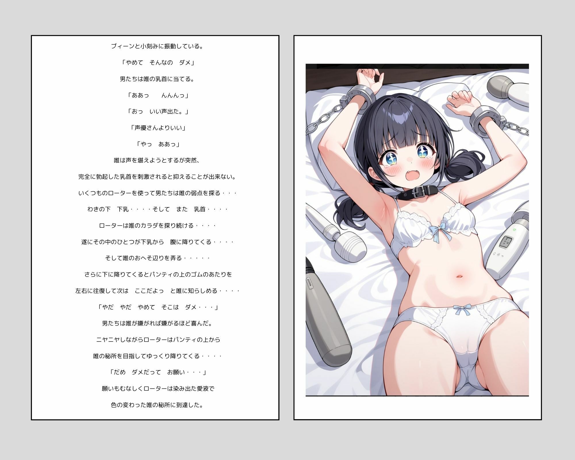 彼女の犯●れているところを見ていたい 女子大生編 コスプレイヤーを集団輪● ノベル＋AIイラスト99枚 サンプル8ページ目