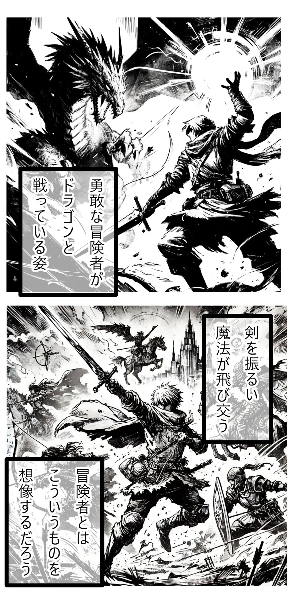 荷物持ち冒険者の装備 サンプル1ページ目