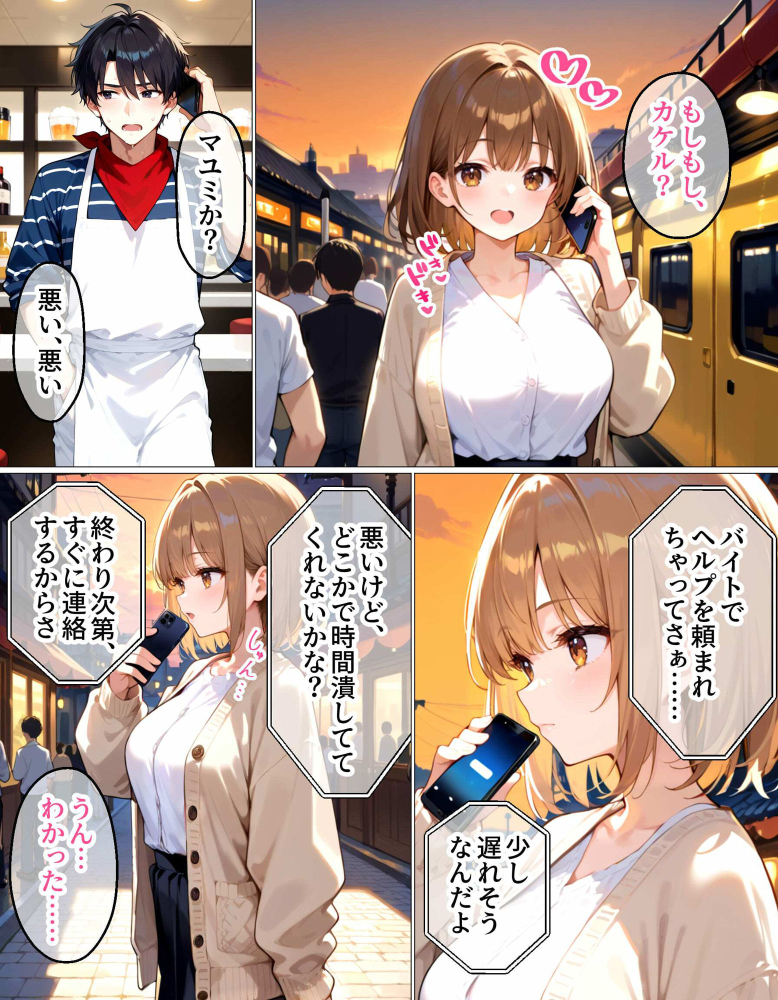 上京したばかりの大学1年生がおじさんに寝取られました サンプル2ページ目