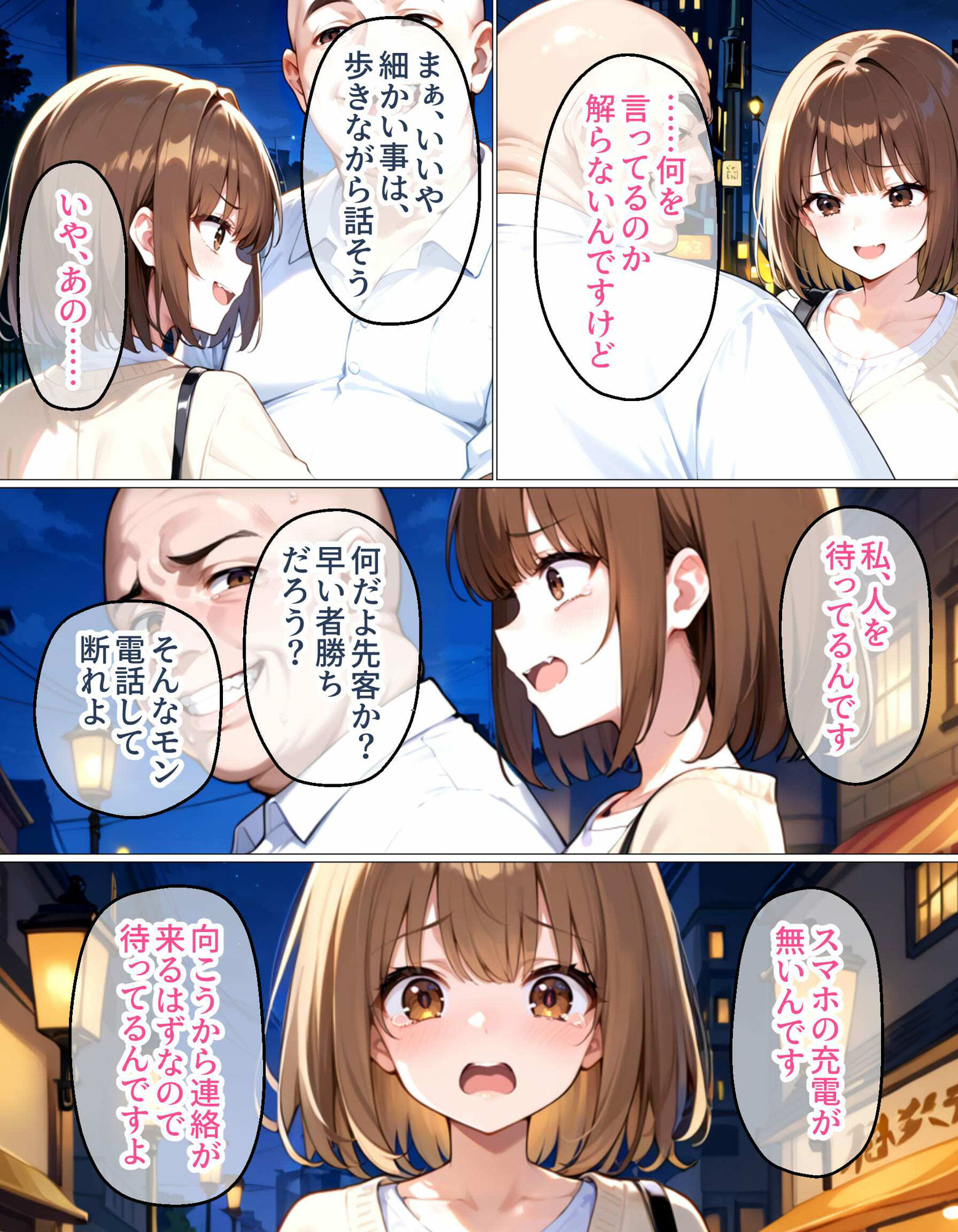 上京したばかりの大学1年生がおじさんに寝取られました サンプル9ページ目