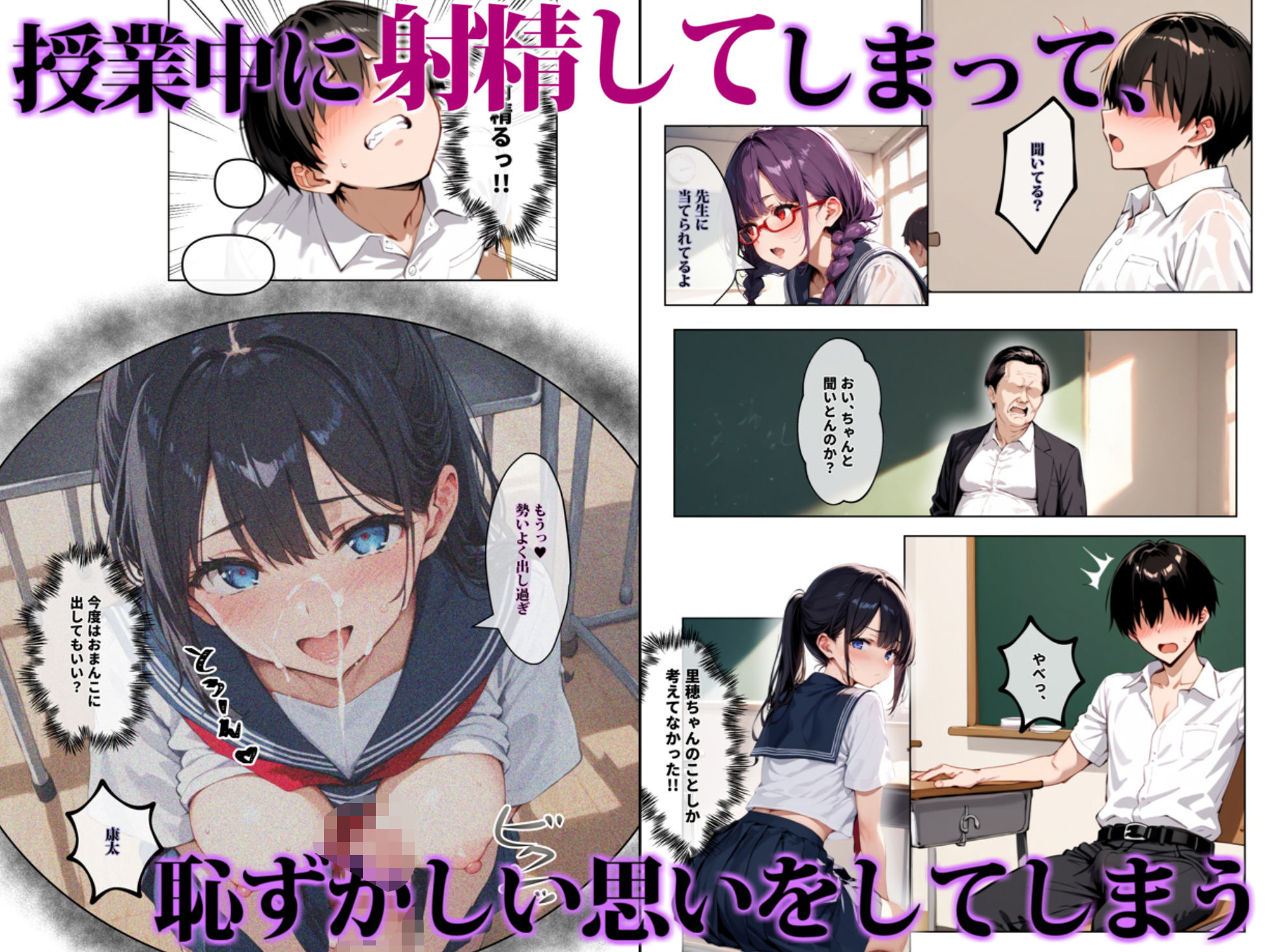 ずっと好きだった女の子に彼氏がいたので、女友達にマ〇コを貸してもらった件 サンプル4ページ目